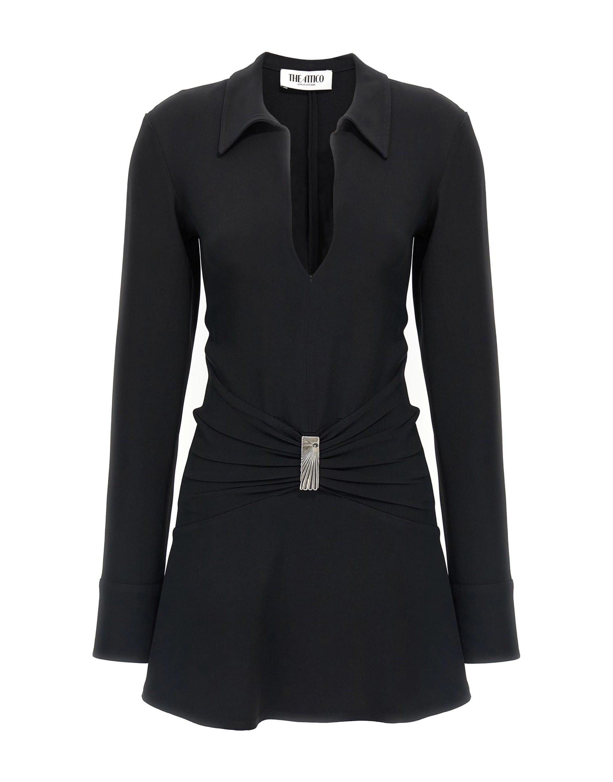 The Attico The Attico Black Mini Polo Dress