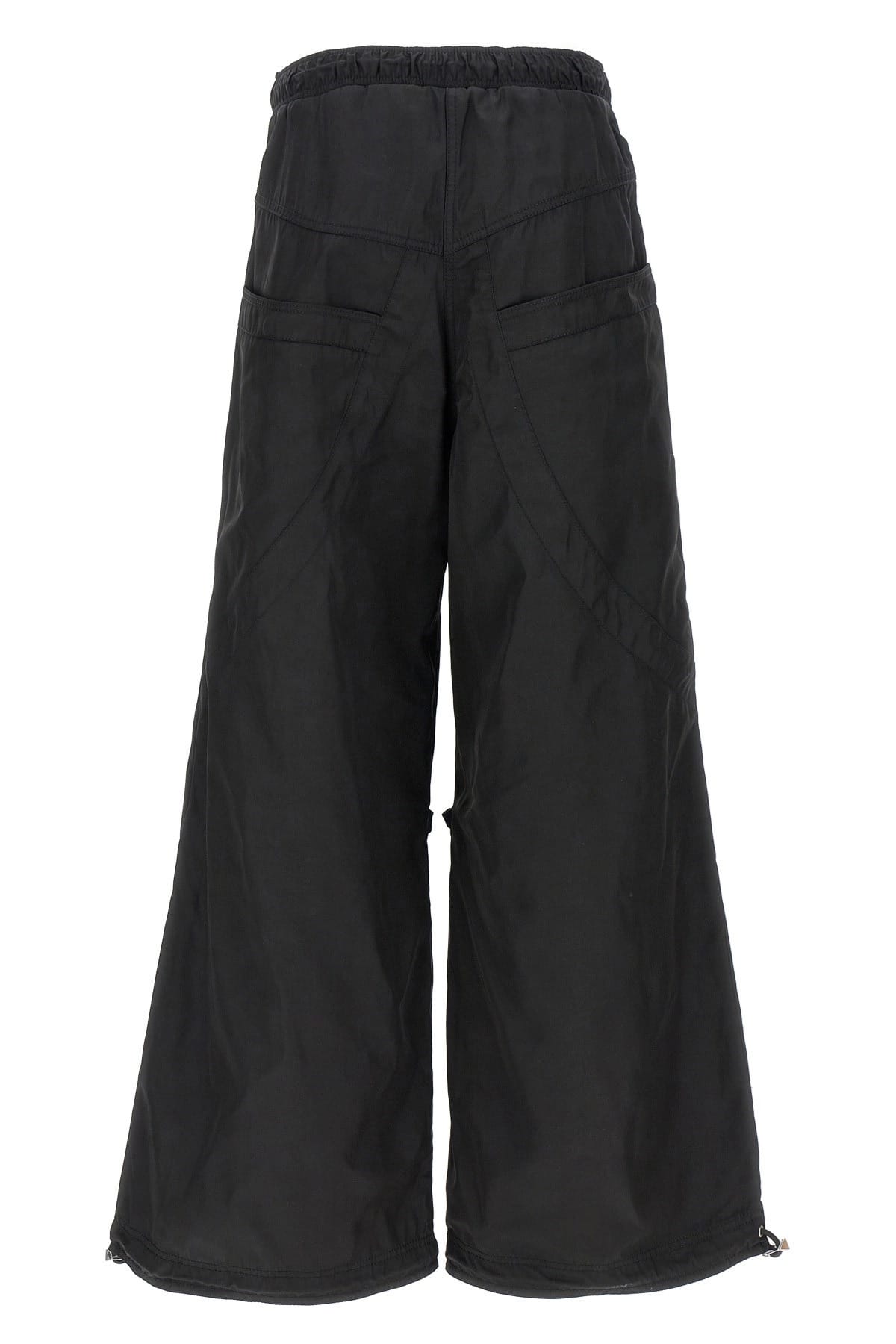 The Attico The Attico Black Oversized Drawstring Pants
