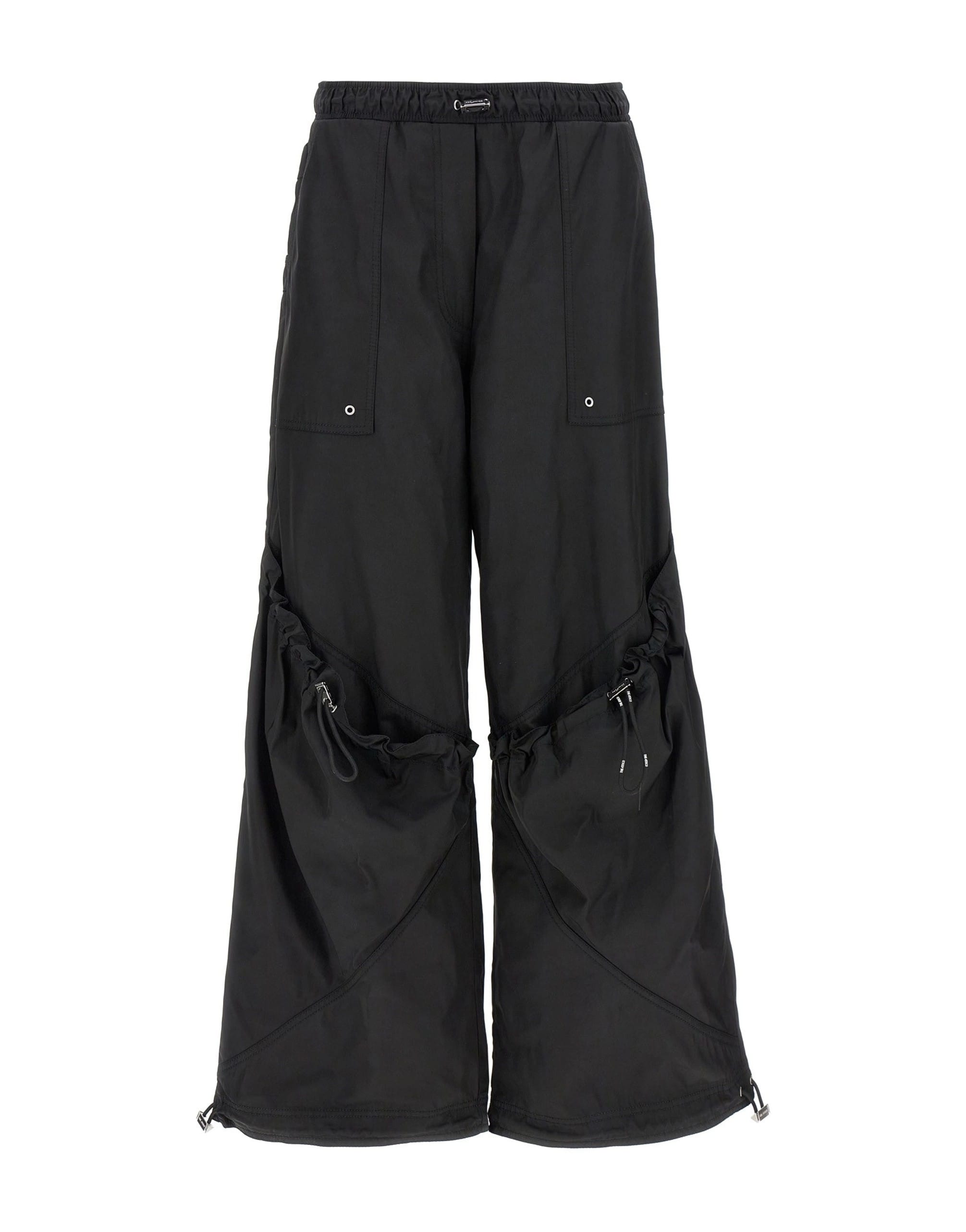 The Attico The Attico Black Oversized Drawstring Pants
