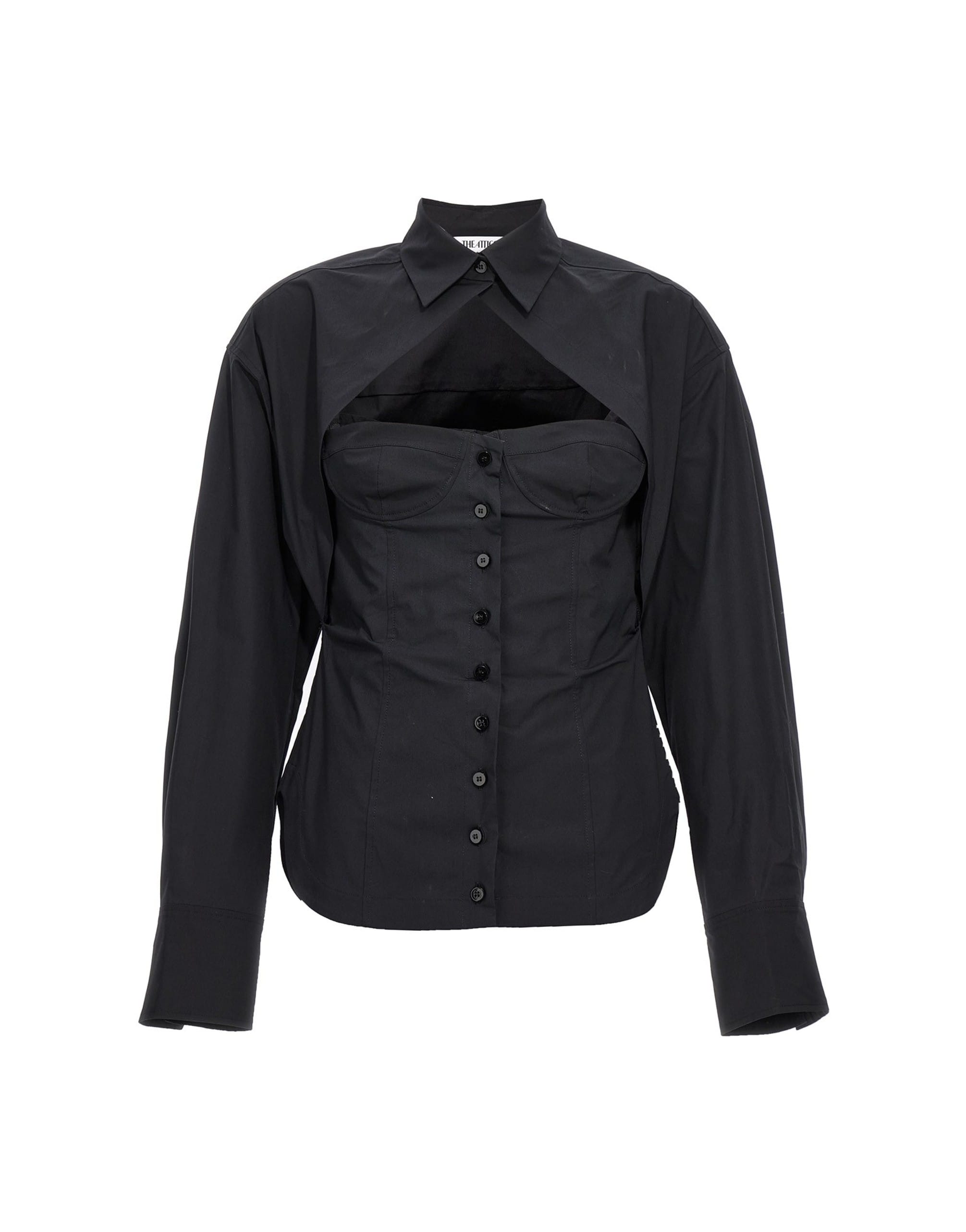 The Attico The Attico Bustier Cotton Shirt