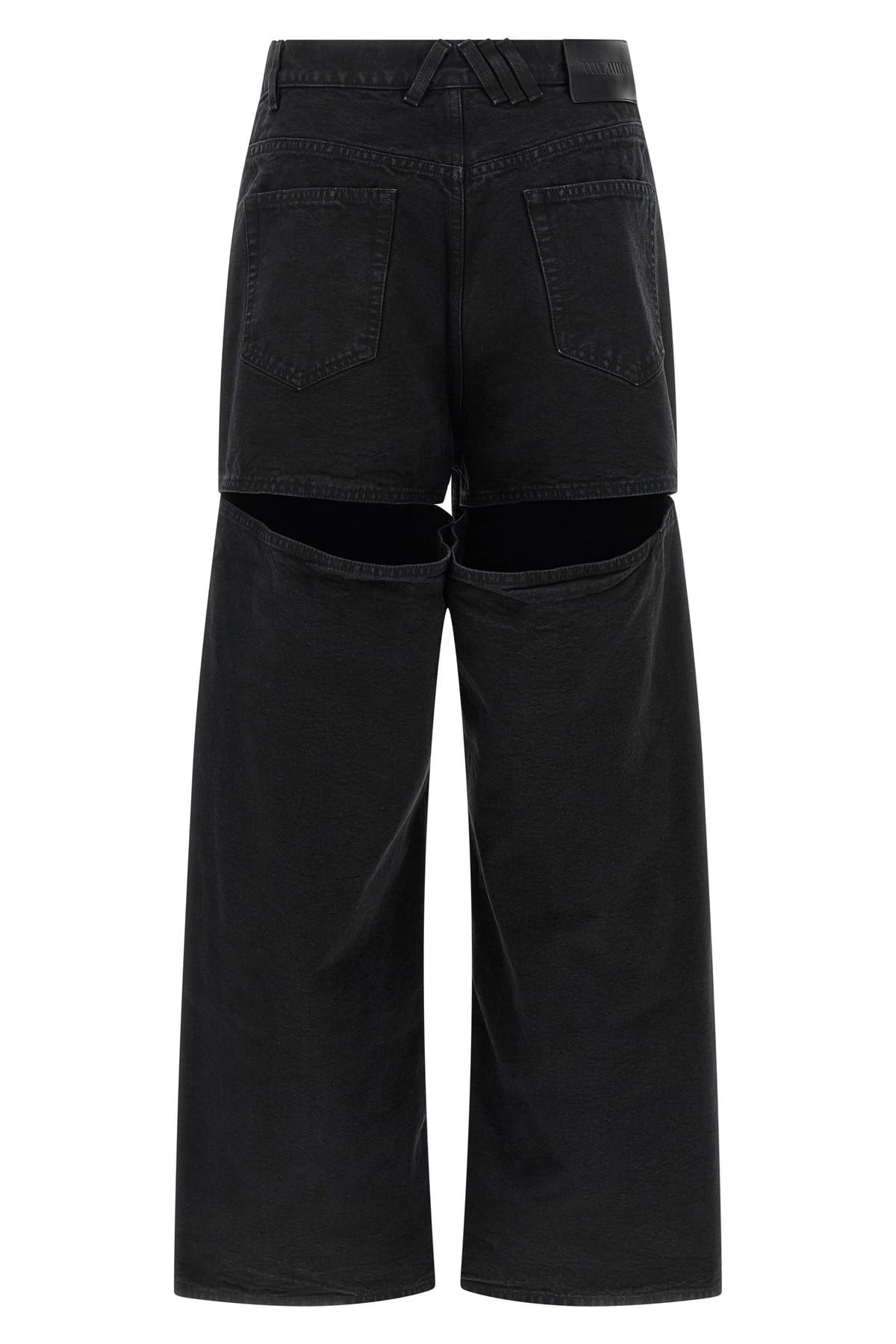 The Attico Cut-Out Wide-Leg Jeans - alternate view