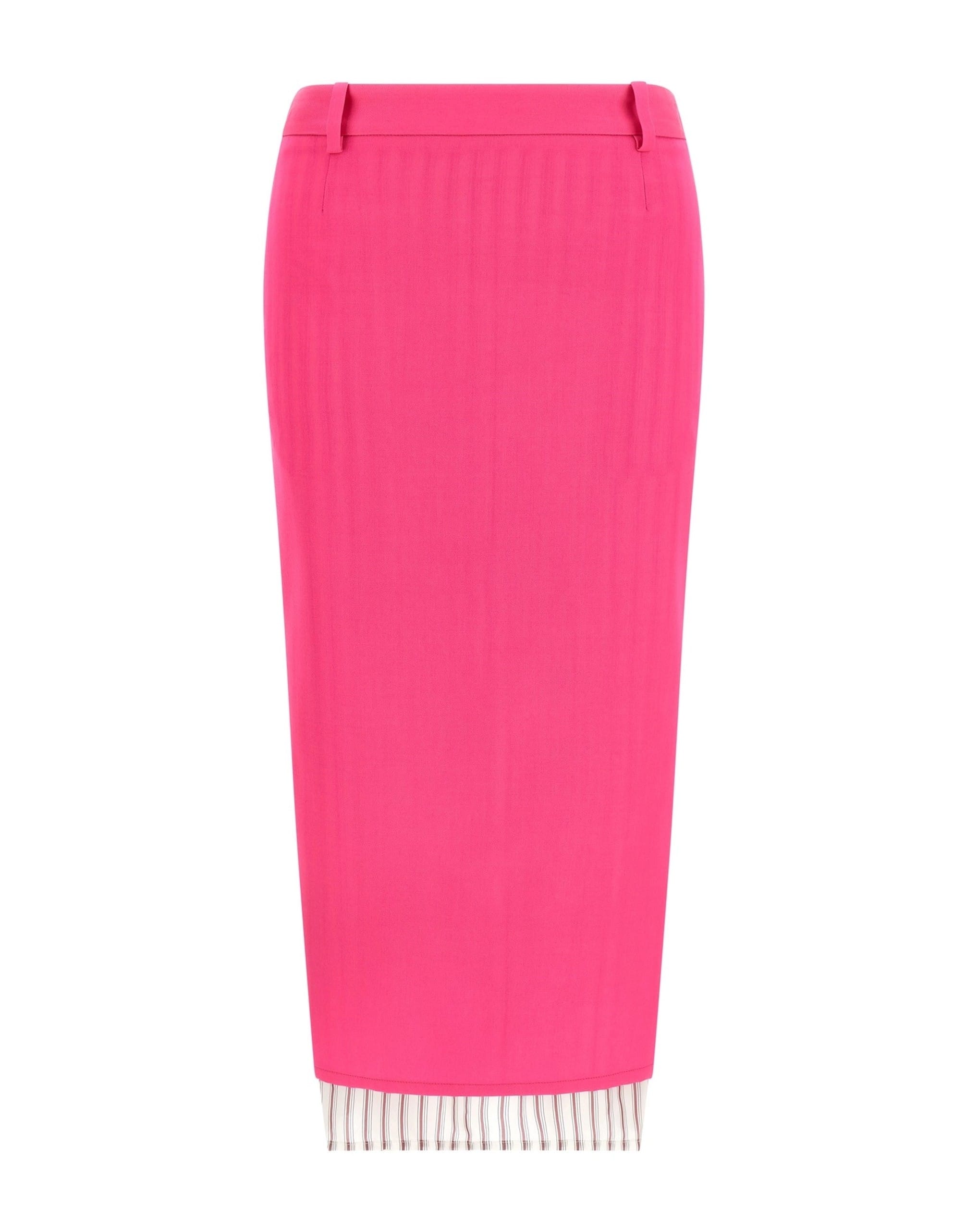 The Attico The Attico Double Layer Midi Skirt