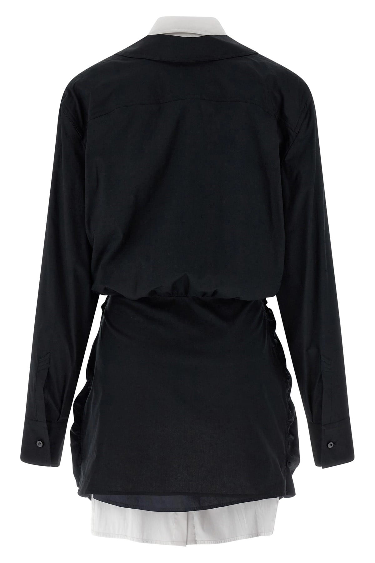 The Attico The Attico Double Layer Shirt Mini Dress