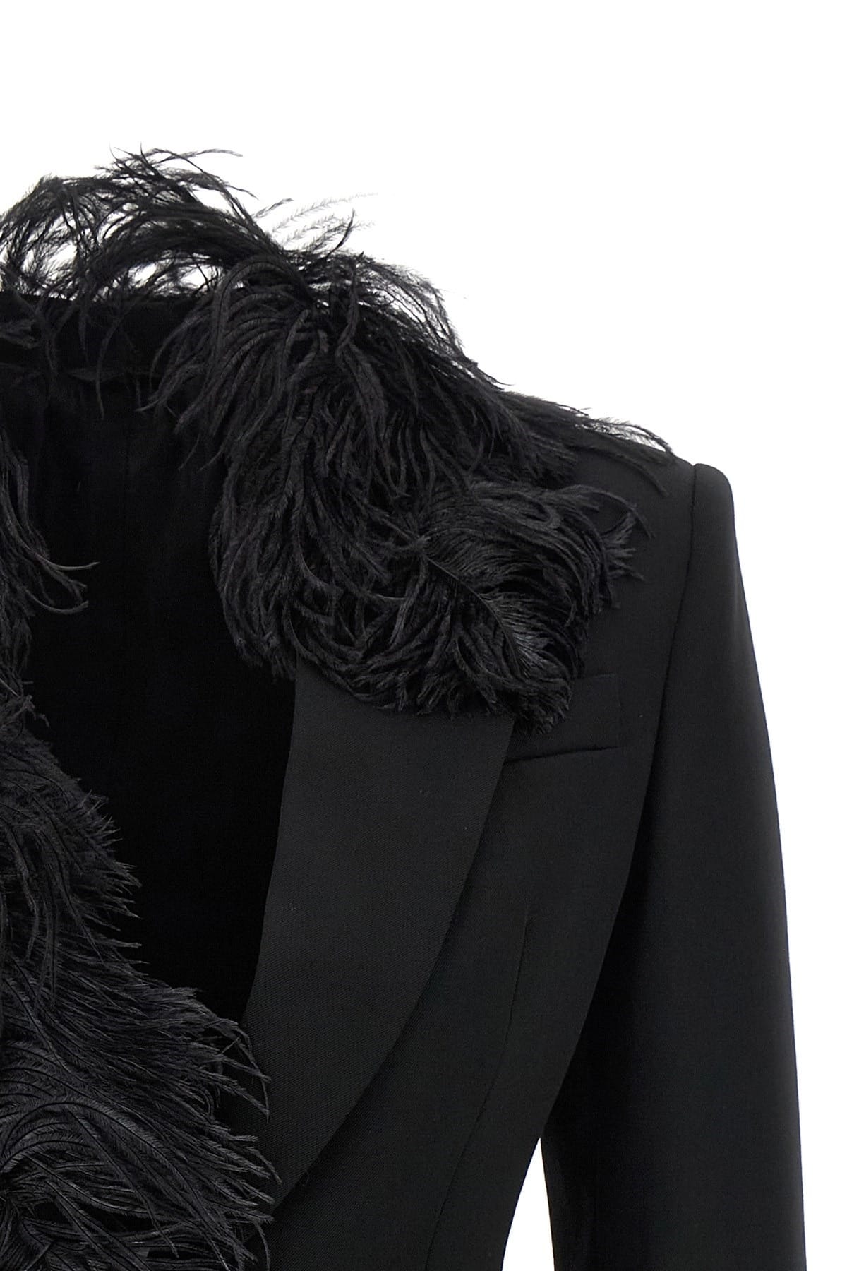 The Attico The Attico Feather Detail Blazer