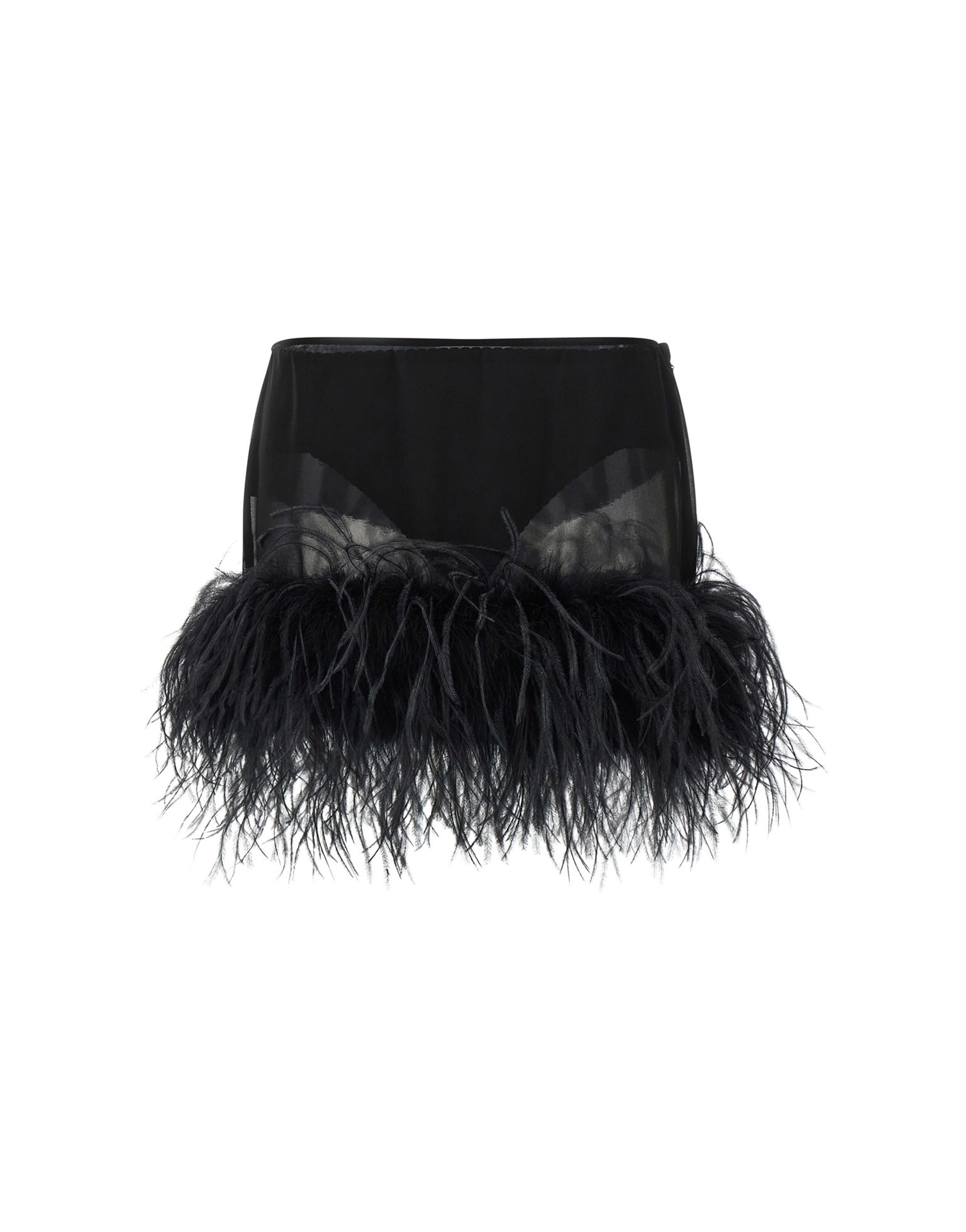 The Attico The Attico Feather Mini Skirt