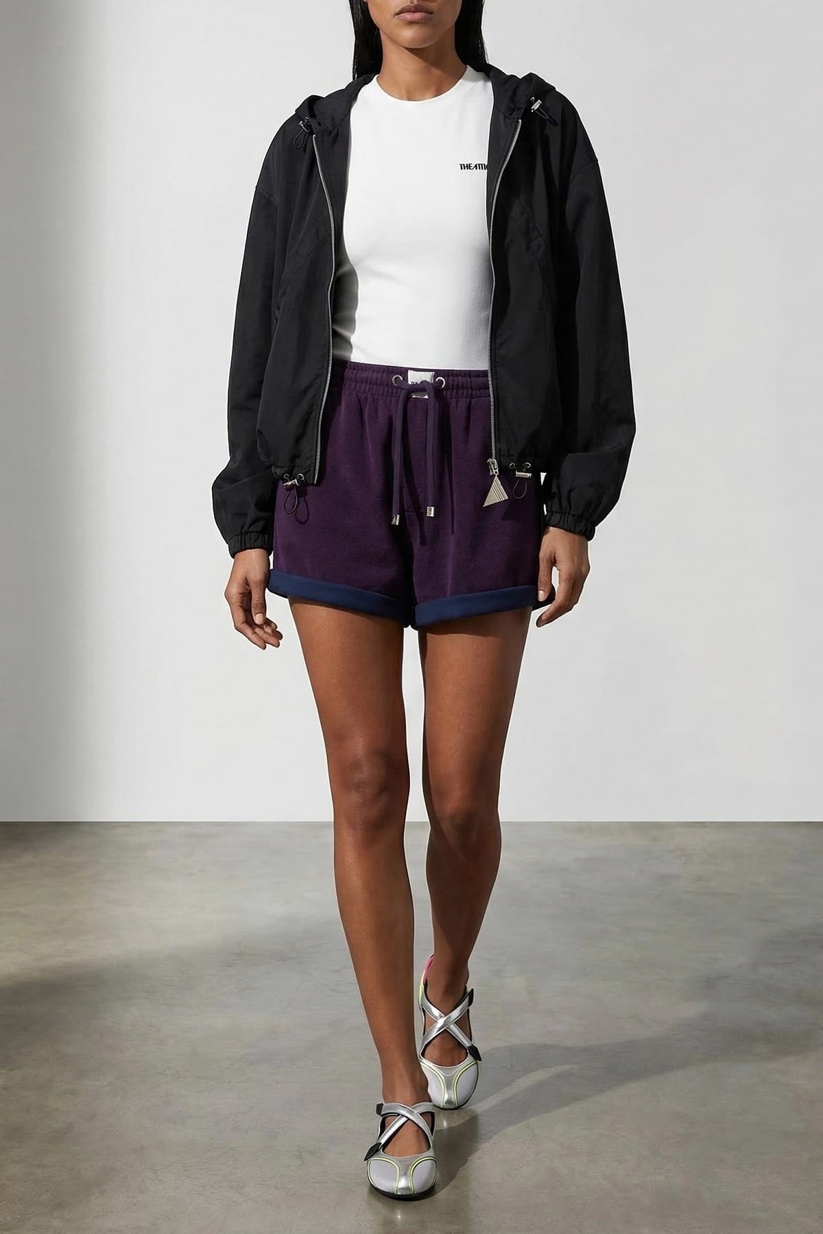 The Attico The Attico Hooded Bomber Jacket