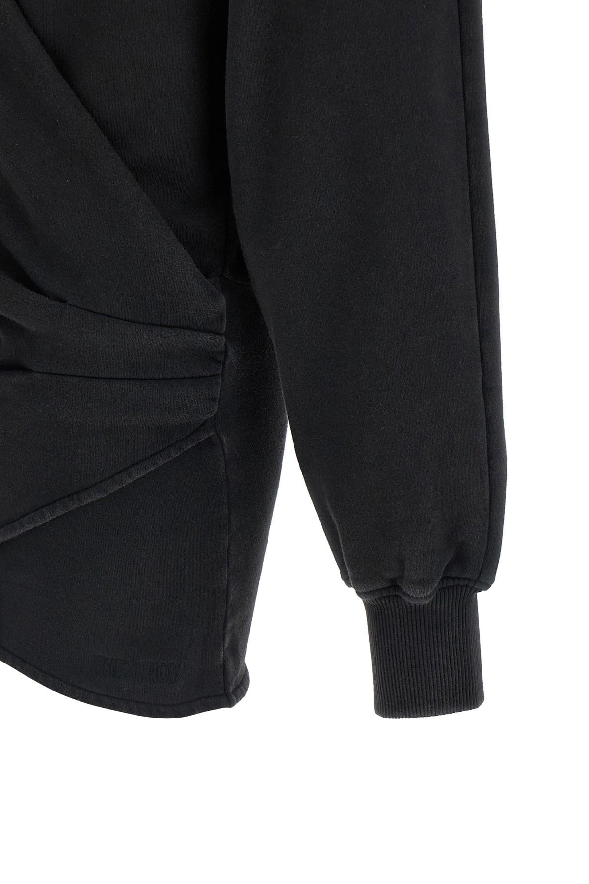 The Attico The Attico Hooded Fleece Mini Dress