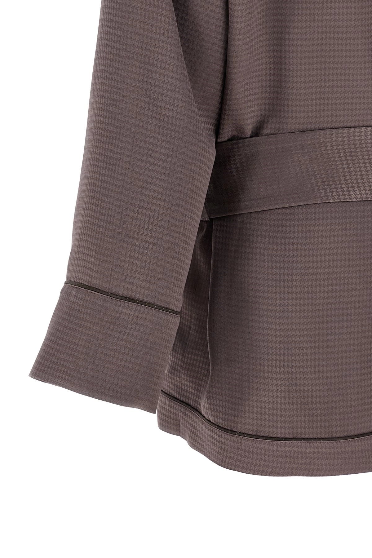 The Attico The Attico Houndstooth Dressing Gown Blazer