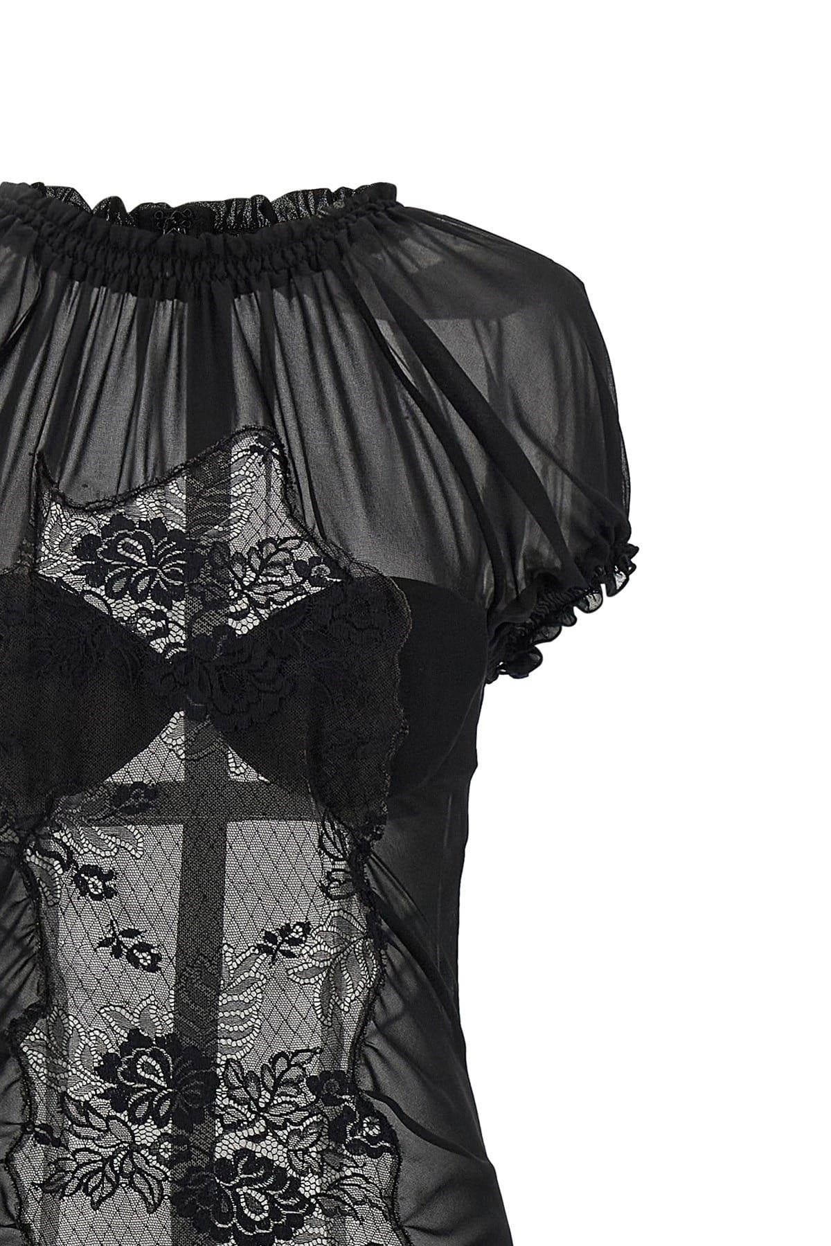 The Attico The Attico Lace Tulle Dress