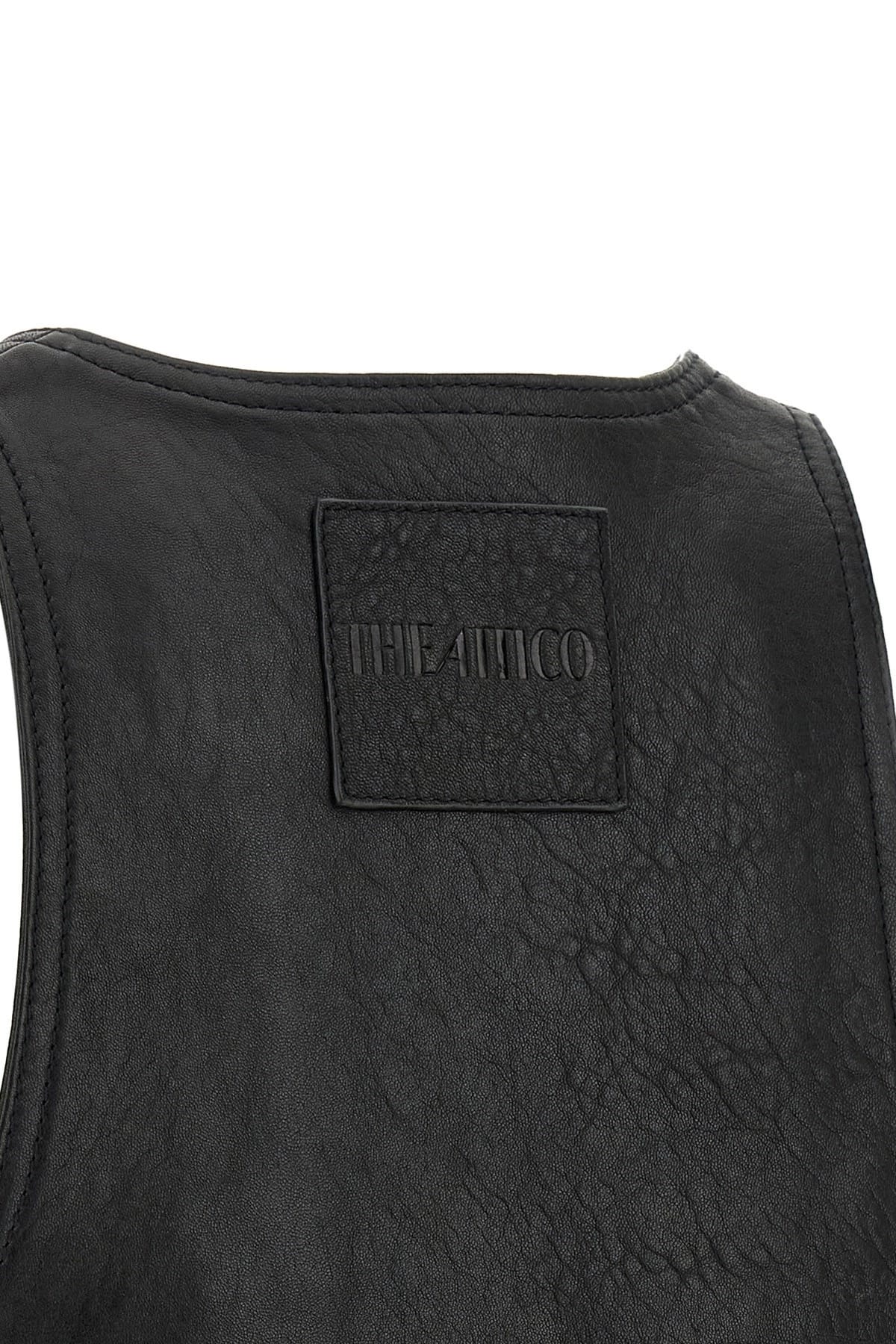 The Attico The Attico Leather Blouson Vest