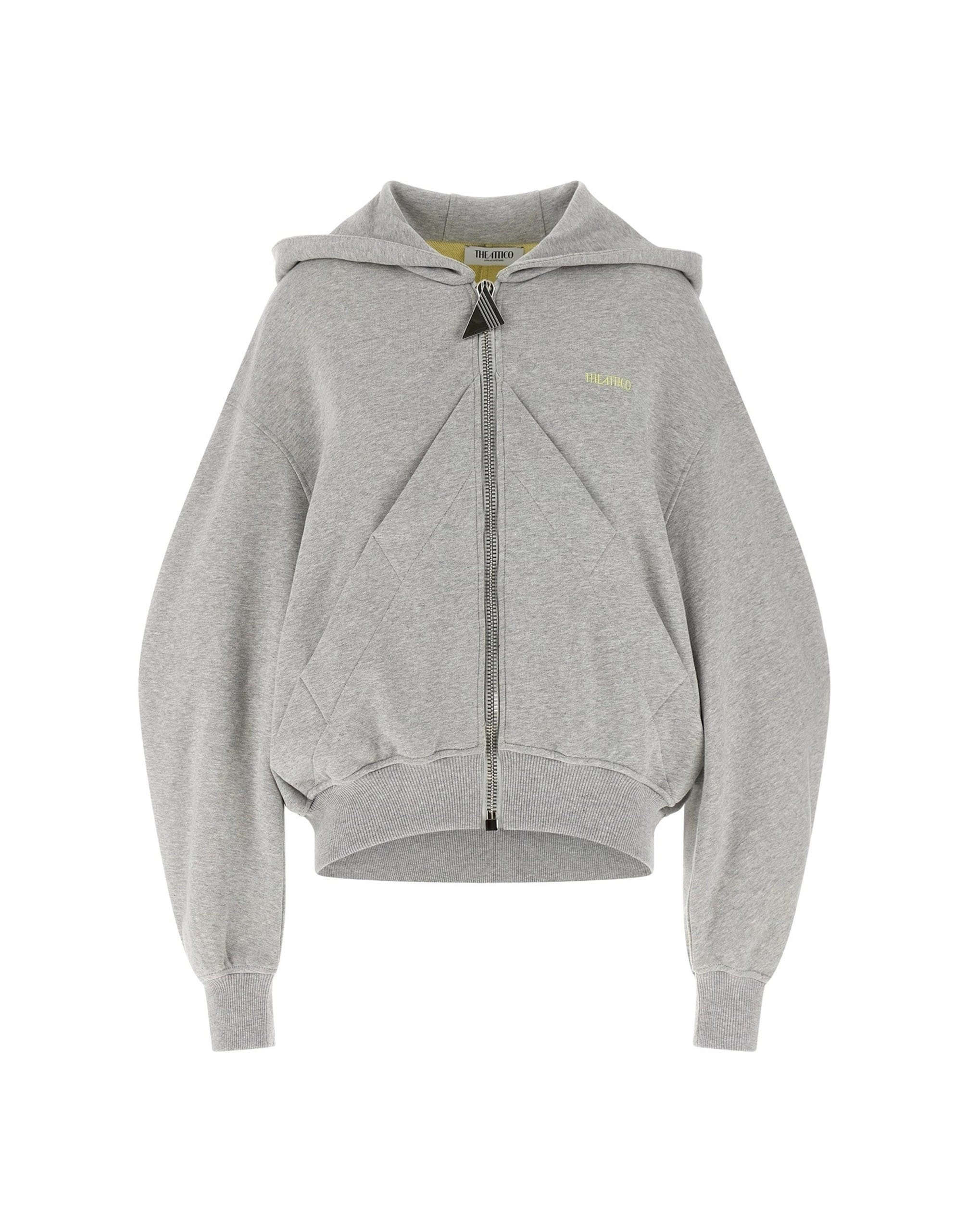 The Attico The Attico Logo Zip Hoodie