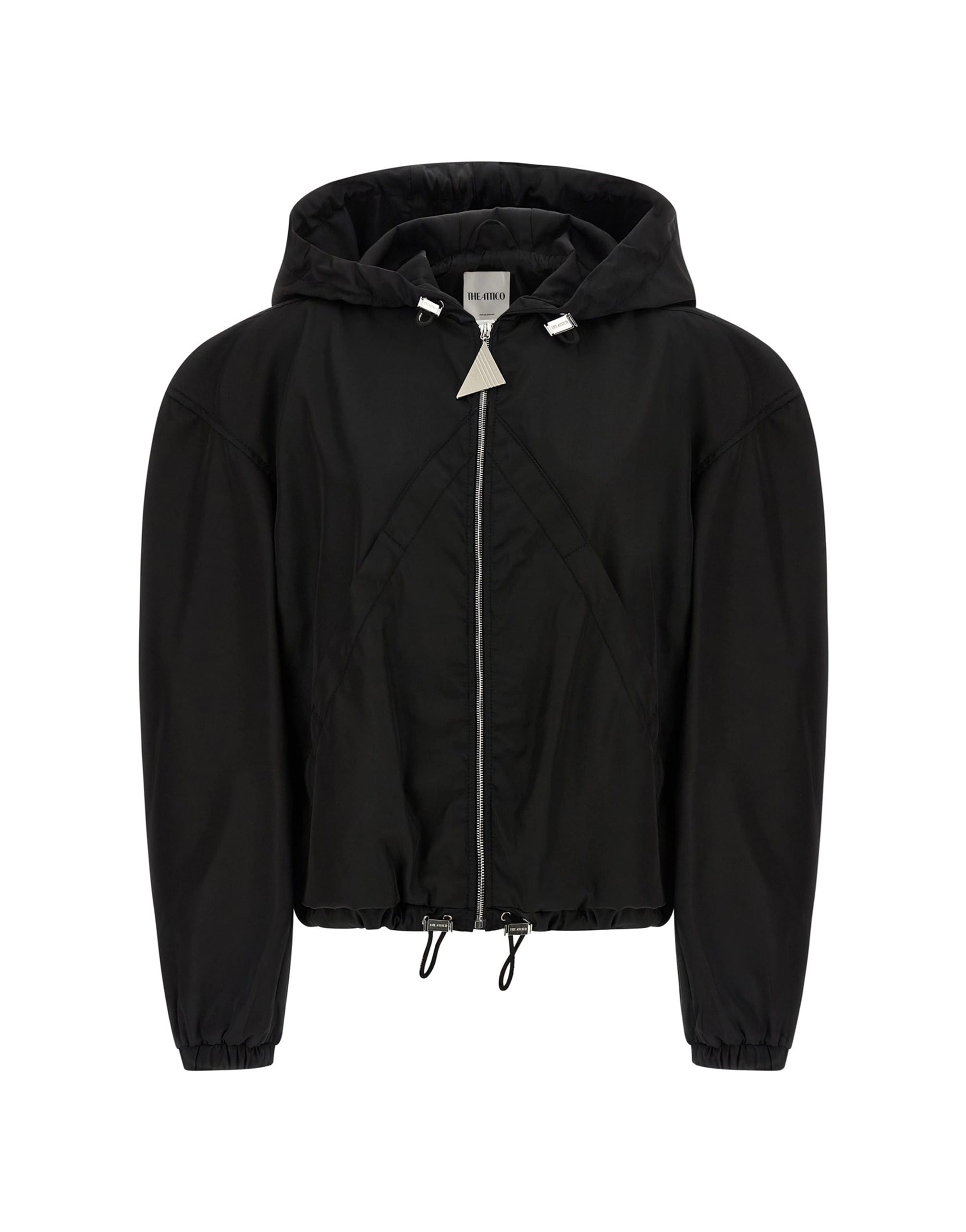 The Attico The Attico Maxi Hood Bomber Jacket