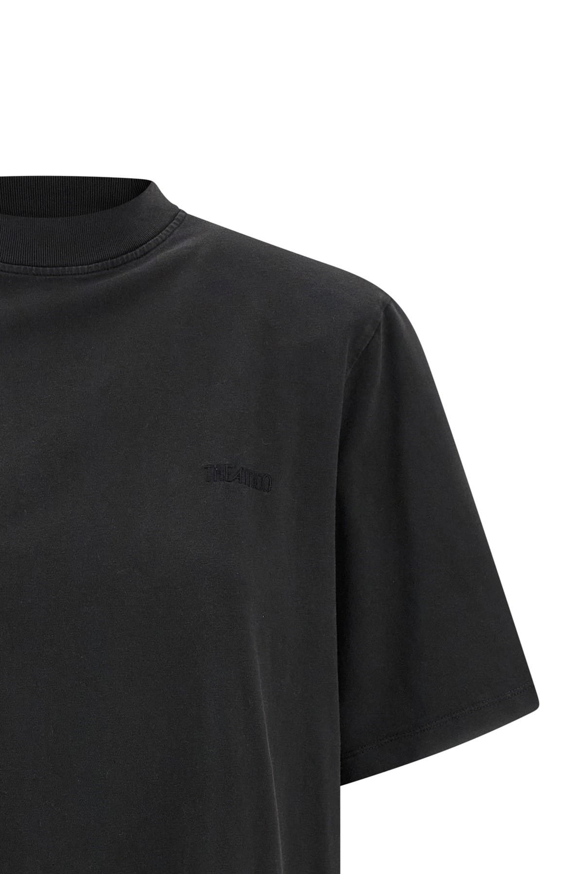 The Attico The Attico Padded Shoulder Cotton T-Shirt