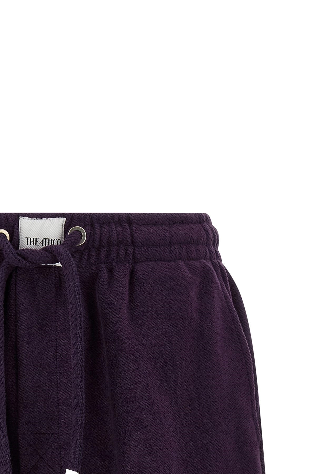 The Attico The Attico Purple American Fleece Shorts