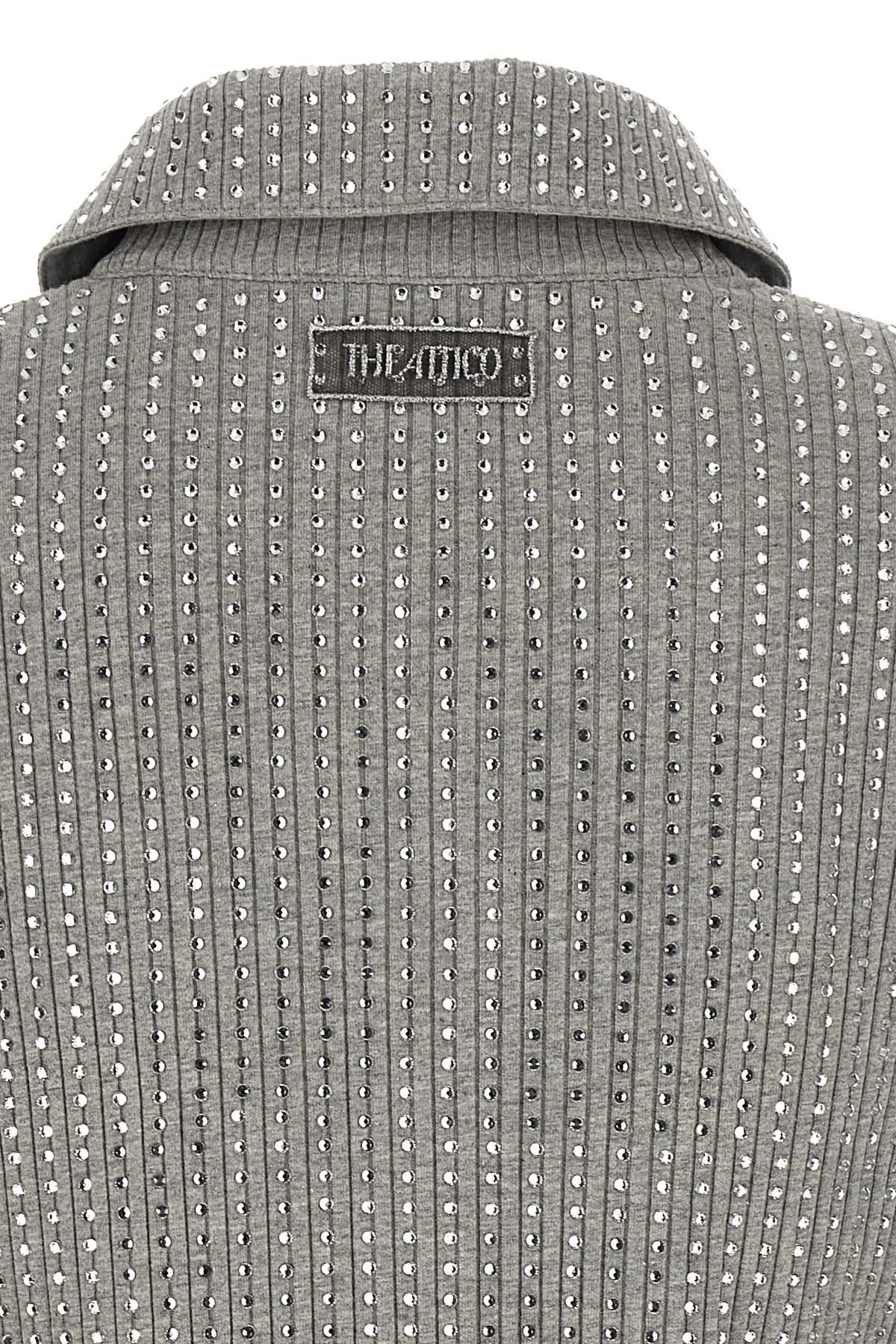 The Attico The Attico Rhinestone Mini Dress