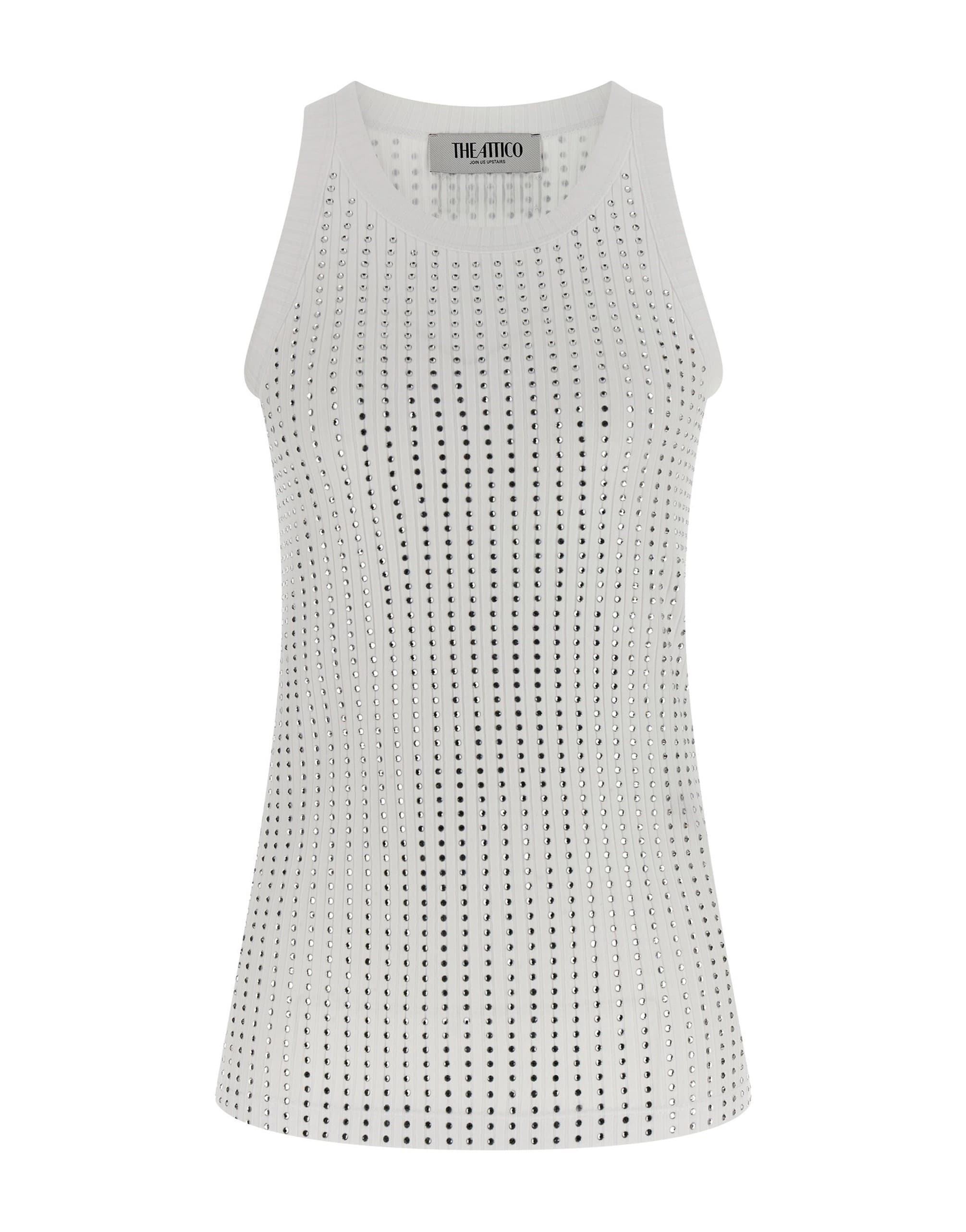 The Attico The Attico Rhinestone Tank Top