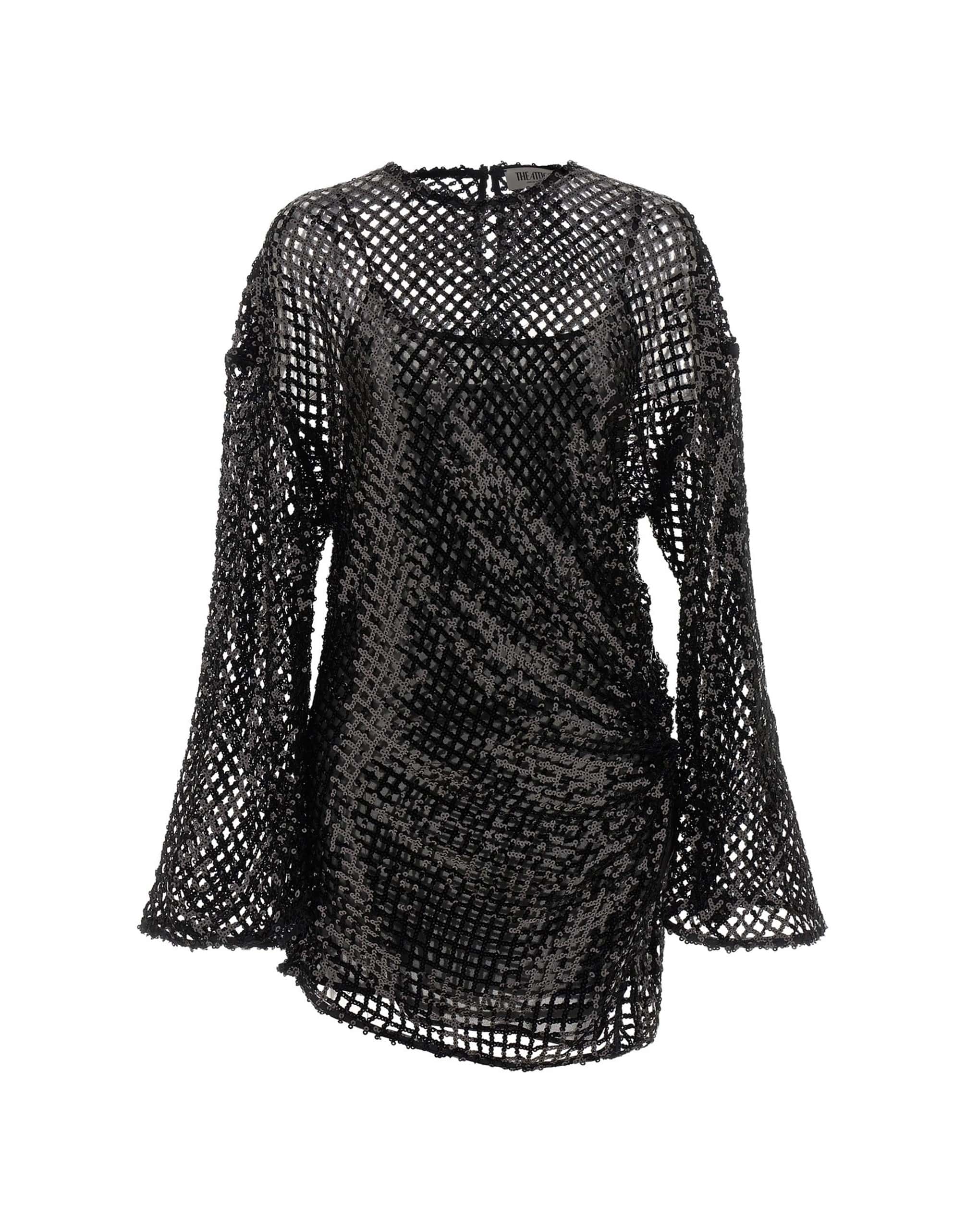 The Attico The Attico Sequin Mesh Mini Dress