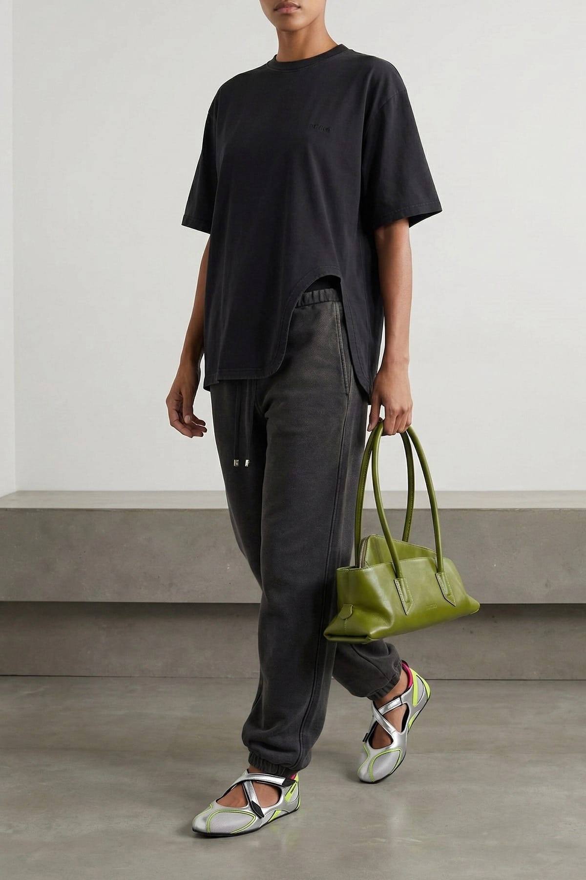The Attico Shaped Split T-Shirt - alternate view