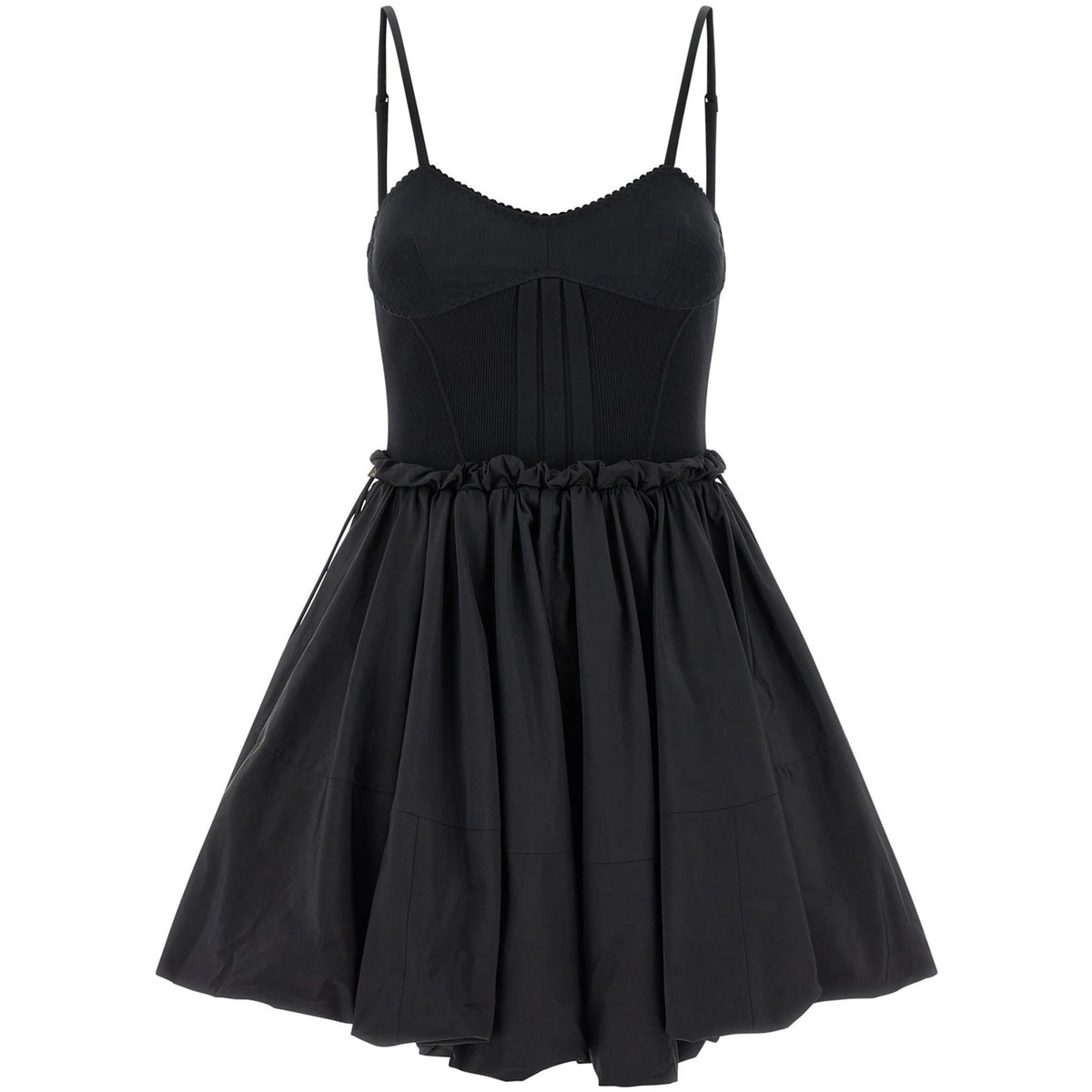 the attico black mini dress The Attico Black Magnolia Minidress The Attico