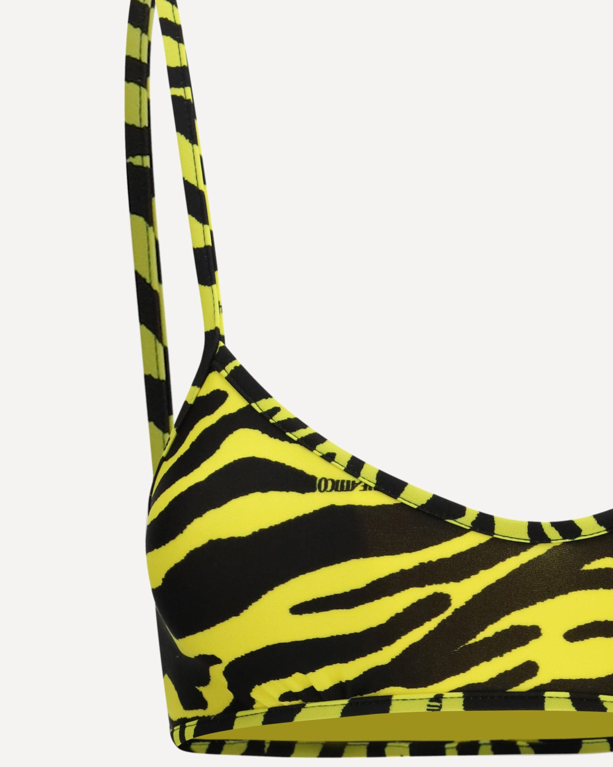 The Attico The Attico Zebra-Print Bikini With Front Knot