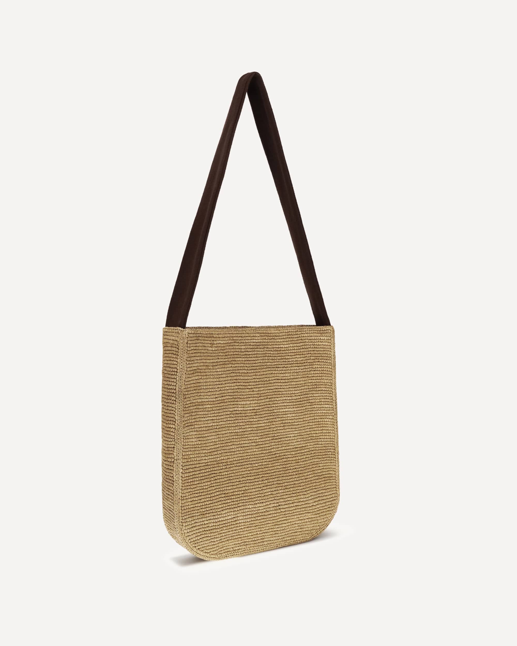 Lori Schultertasche aus gehäkeltem Raffia - alternate view