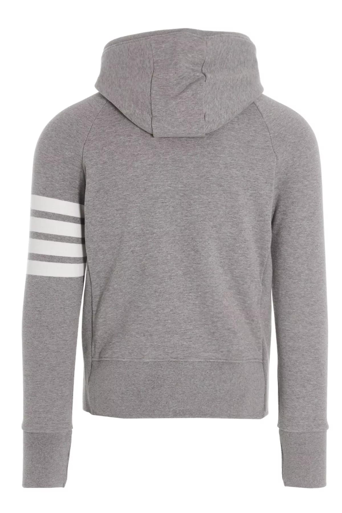 Thom Browne Thom Browne 4 Bar Cotton Hoodie