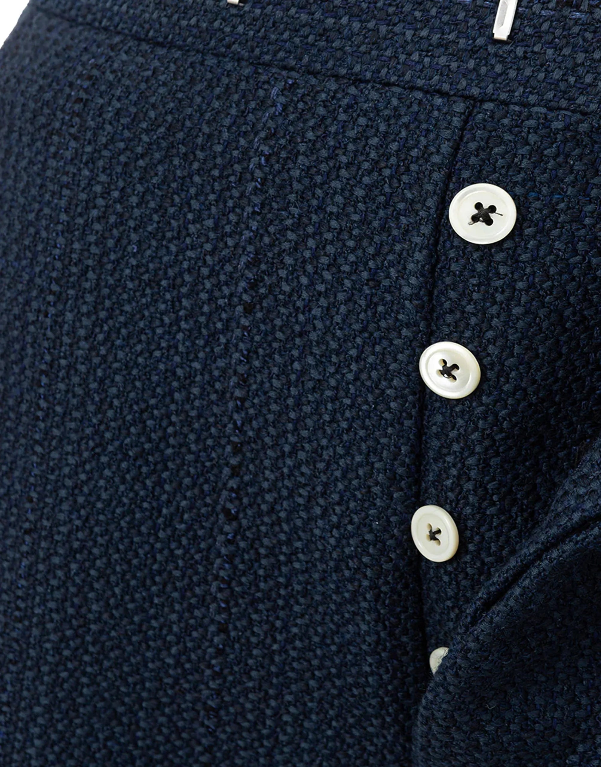 Thom Browne Thom Browne 4-Bar Cropped Straight-Leg Knit Pants