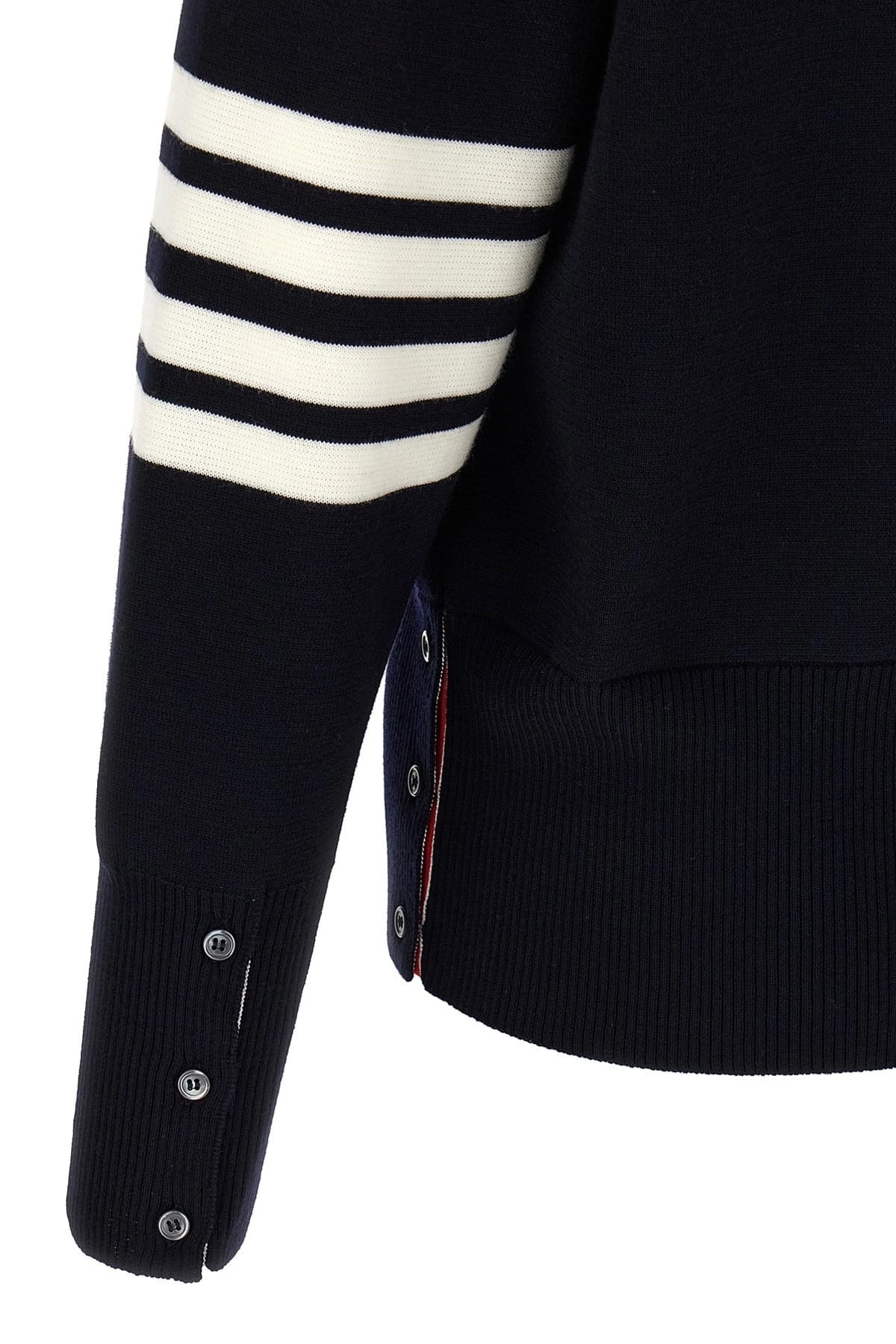 Thom Browne Thom Browne 4-Bar Wool Cardigan