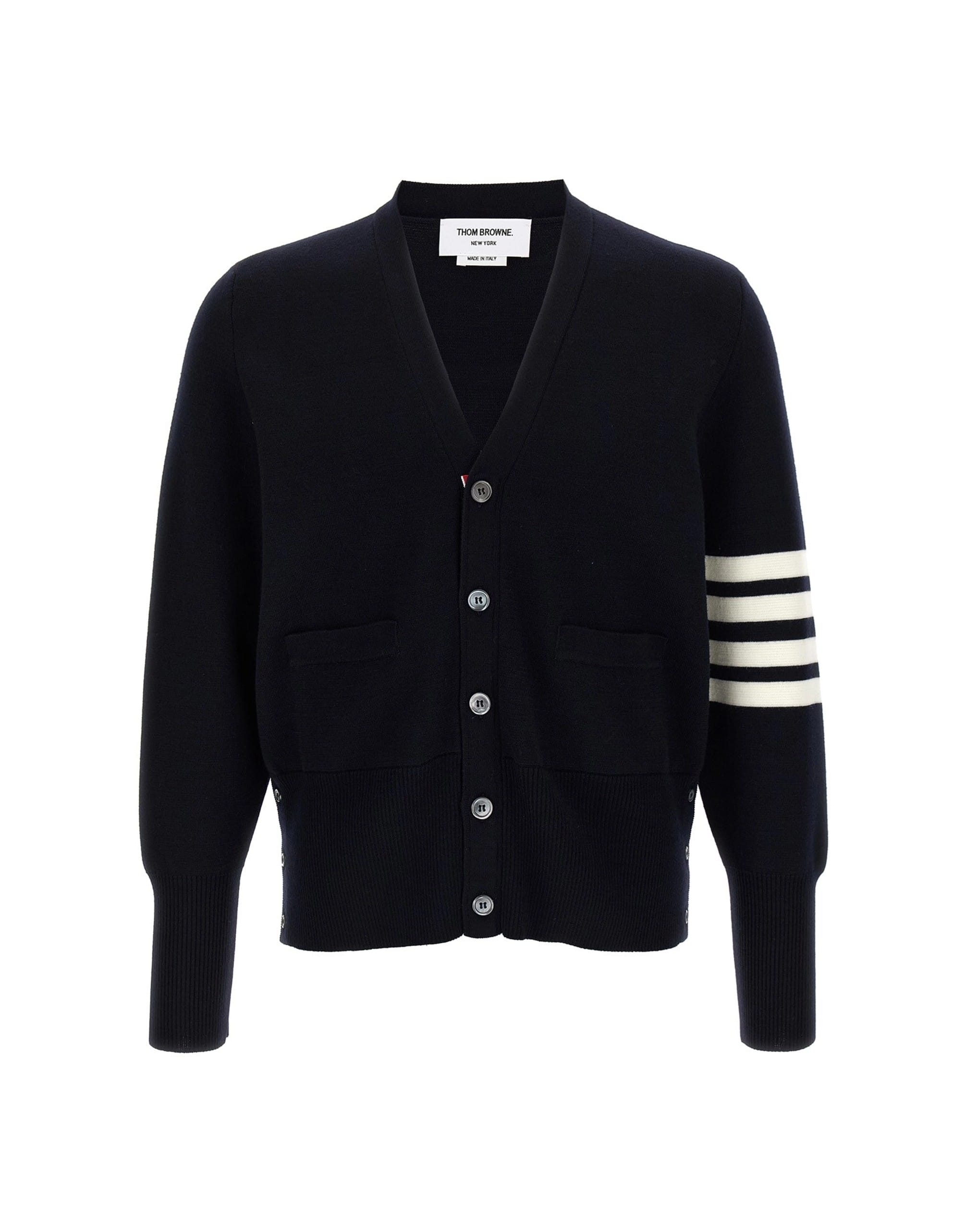 Thom Browne Thom Browne 4-Bar Wool Cardigan