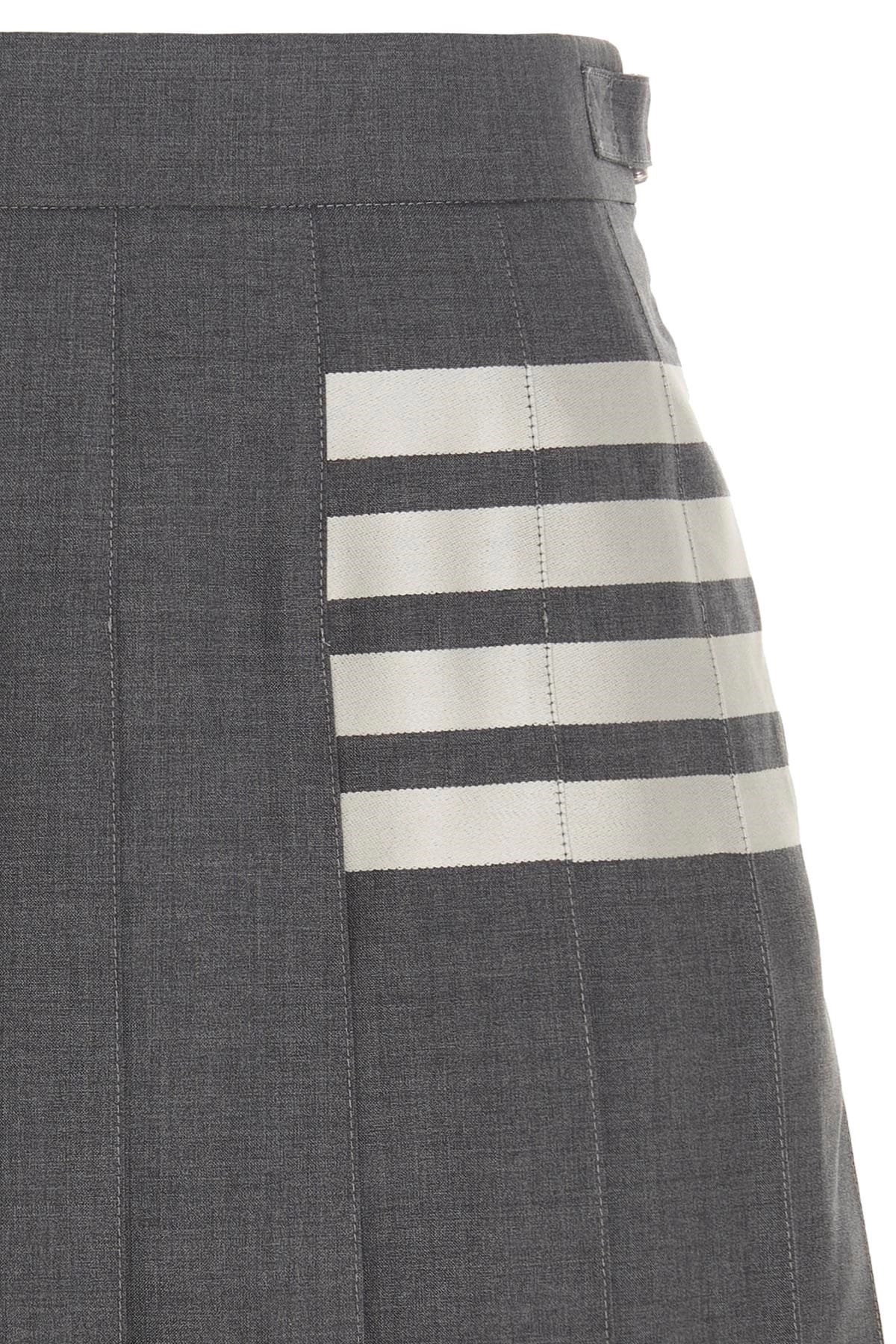 Thom Browne Thom Browne 4 Bar Wool Skirt