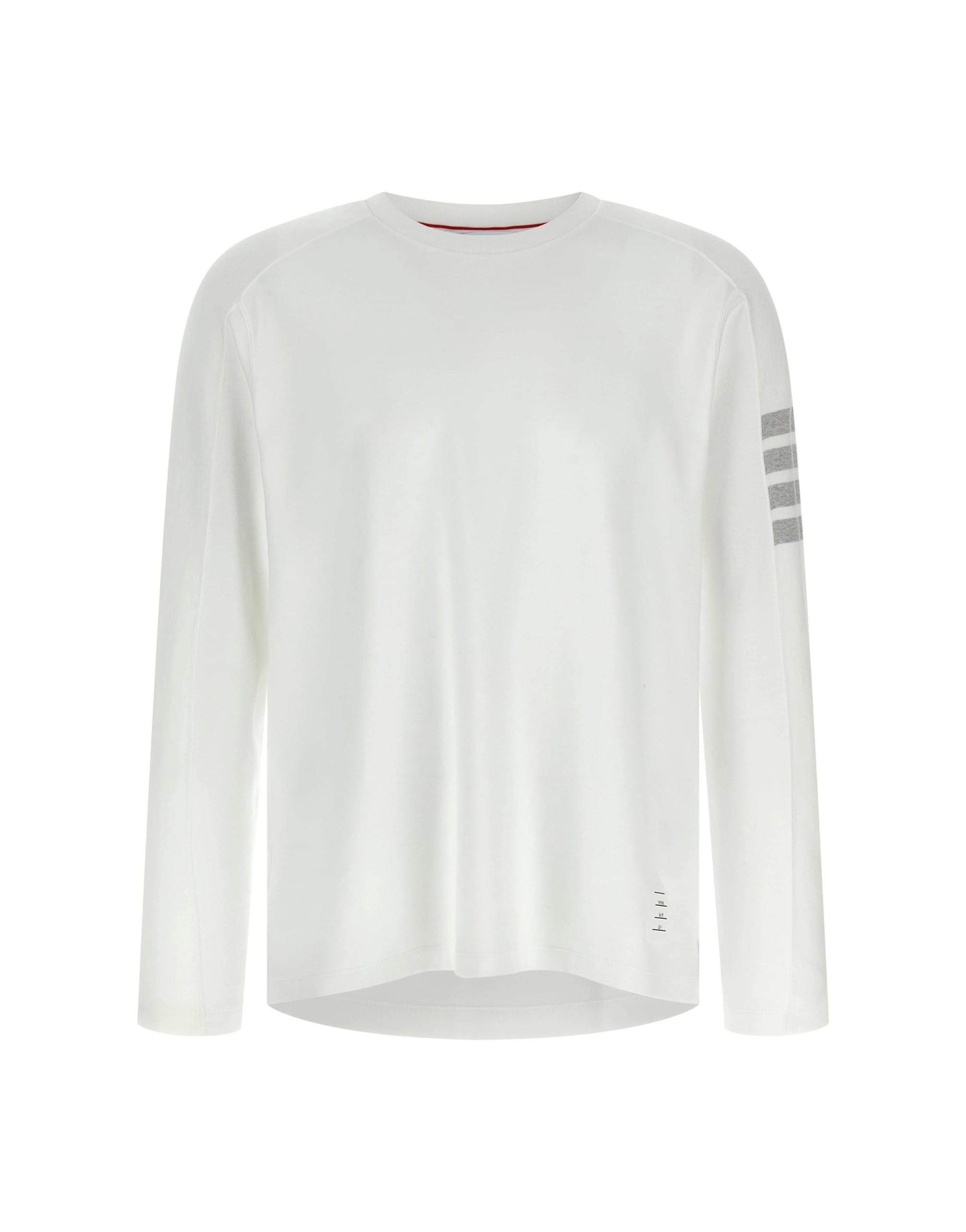 Thom Browne Thom Browne 4BAR Cotton Crewneck T-Shirt