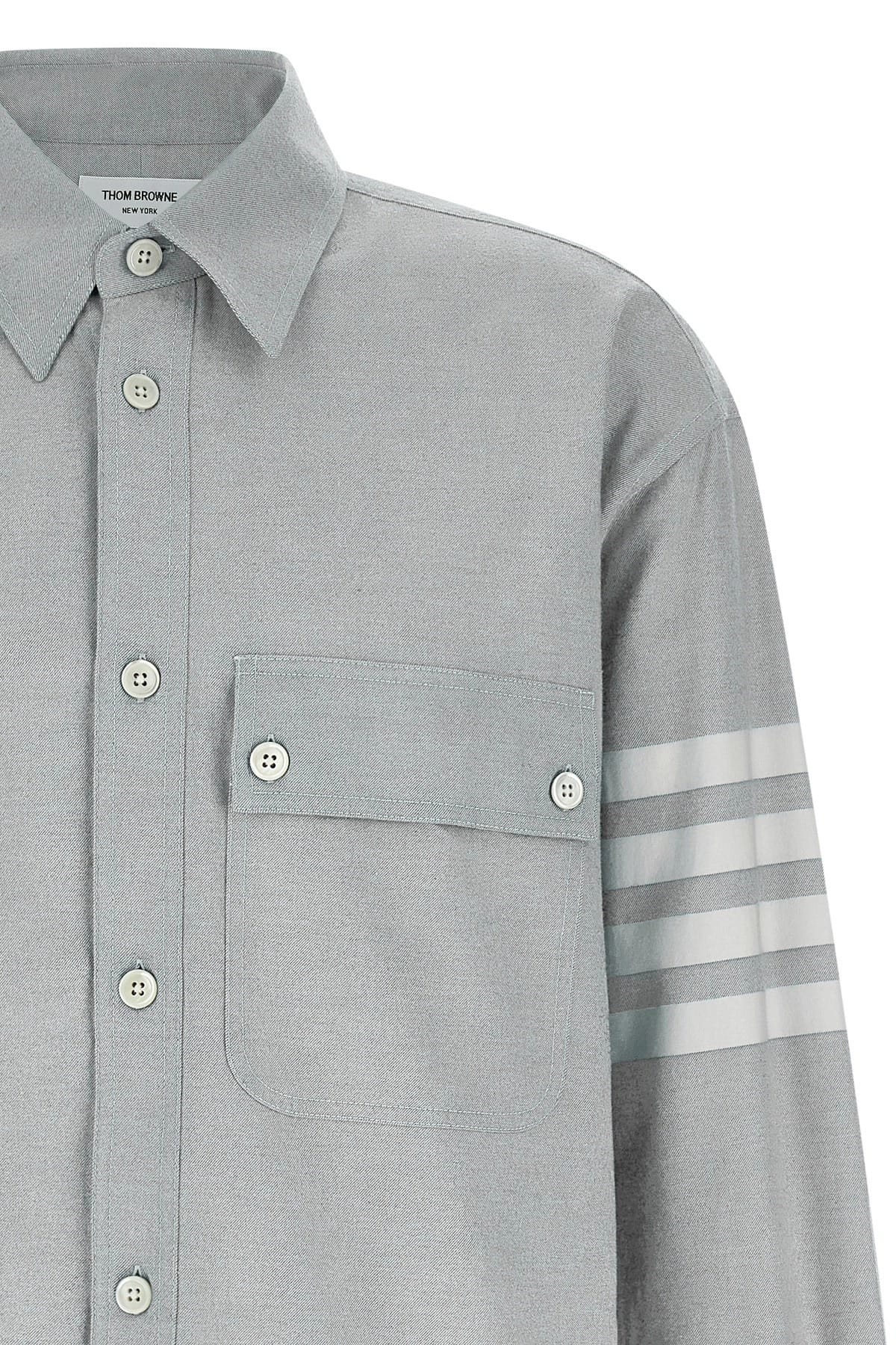 Thom Browne Thom Browne 4bar Flannel Shirt