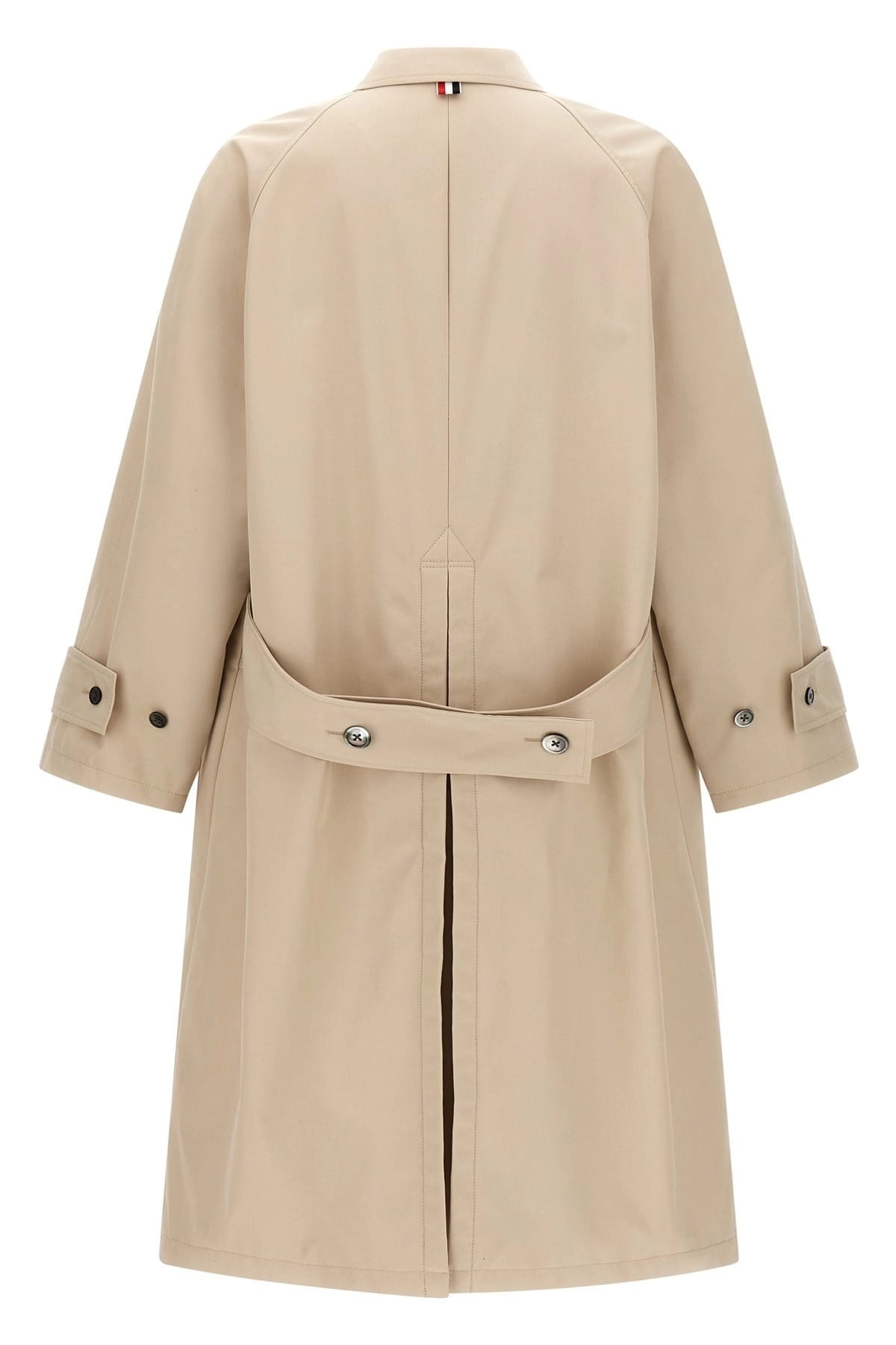 Thom Browne Thom Browne Beige Water-Repellent Trench Coat