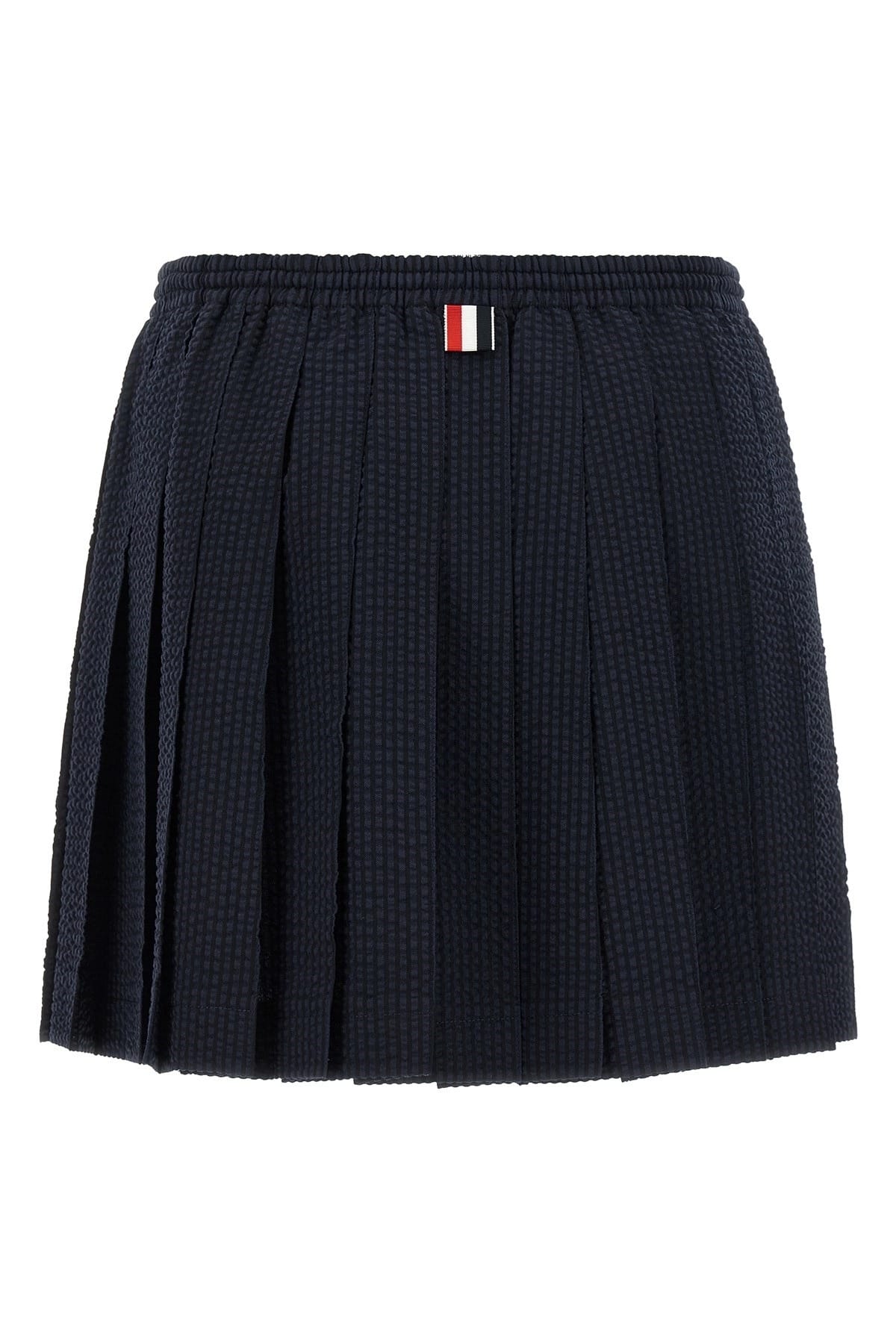 Thom Browne Saia Mini de Lã Listrada Azul - alternate view