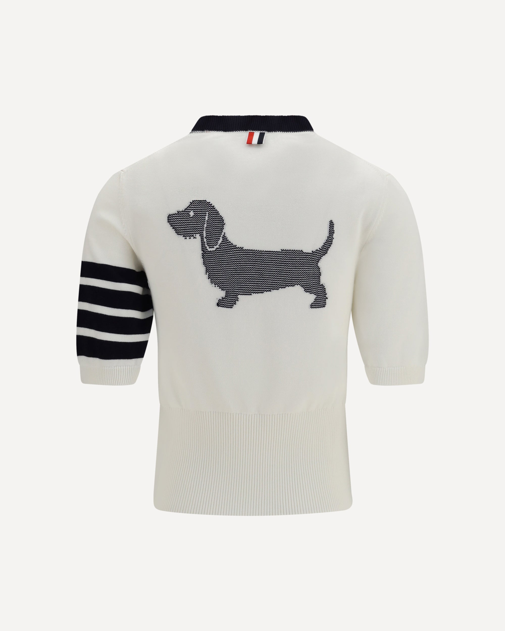 Thom Browne Hector-intarsia T-shirt - alternate view