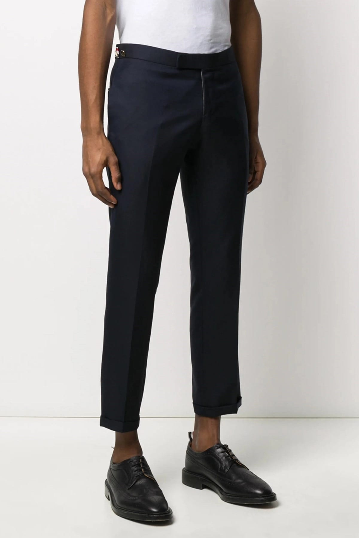Thom Browne Thom Browne Low Rise Wool Twill Pants
