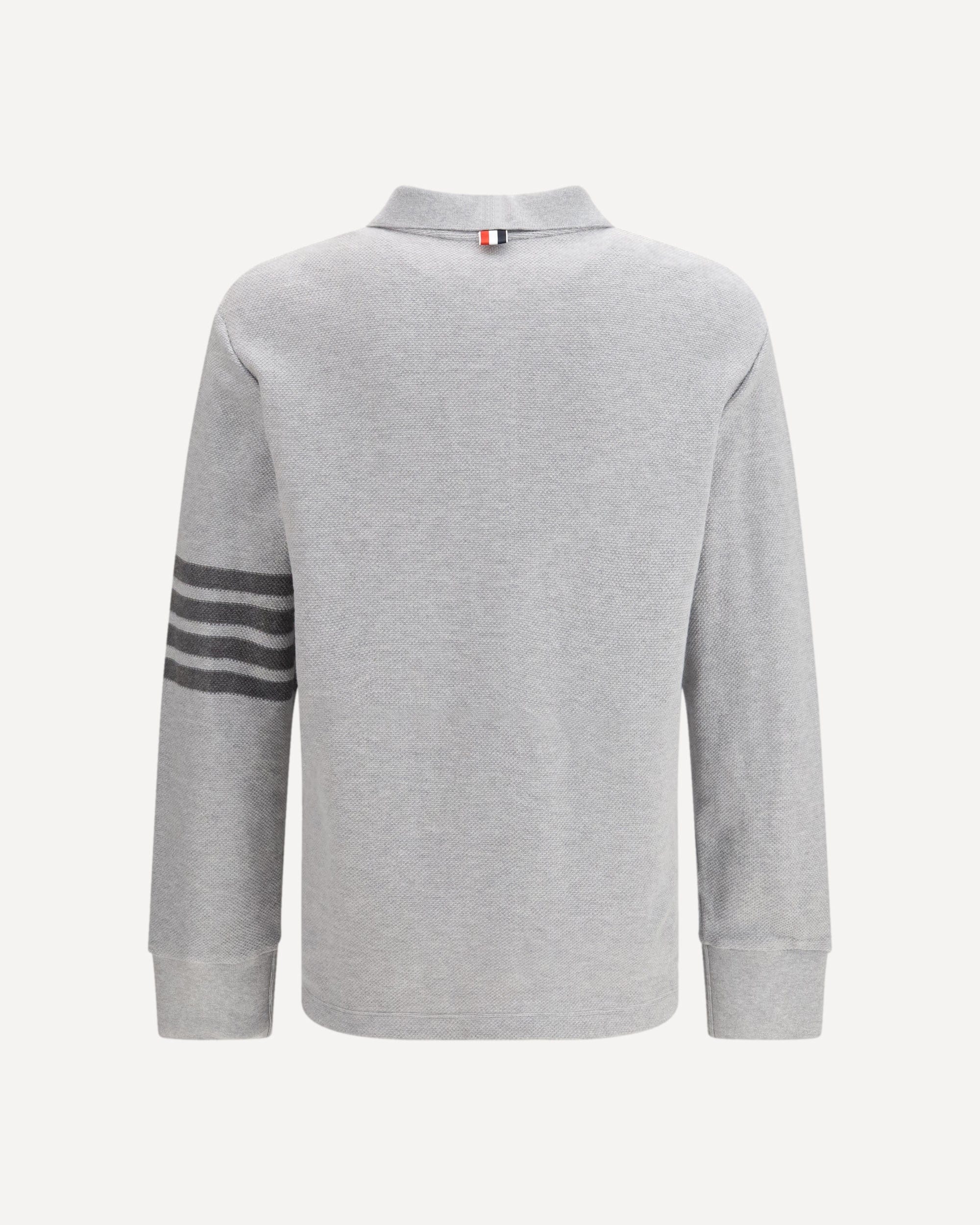 Thom Browne Piqué Long-Sleeve Polo | Sendegaro