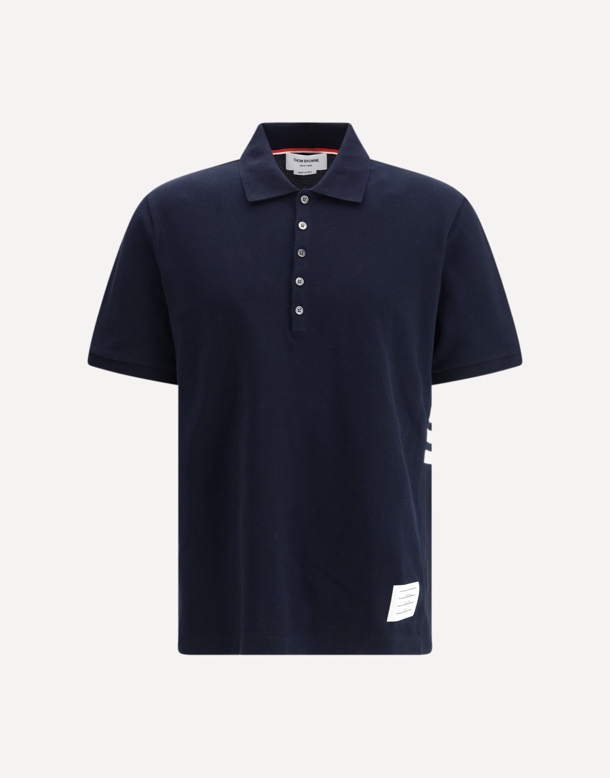 Thom Browne Polo Shirt With Iconic Bands
