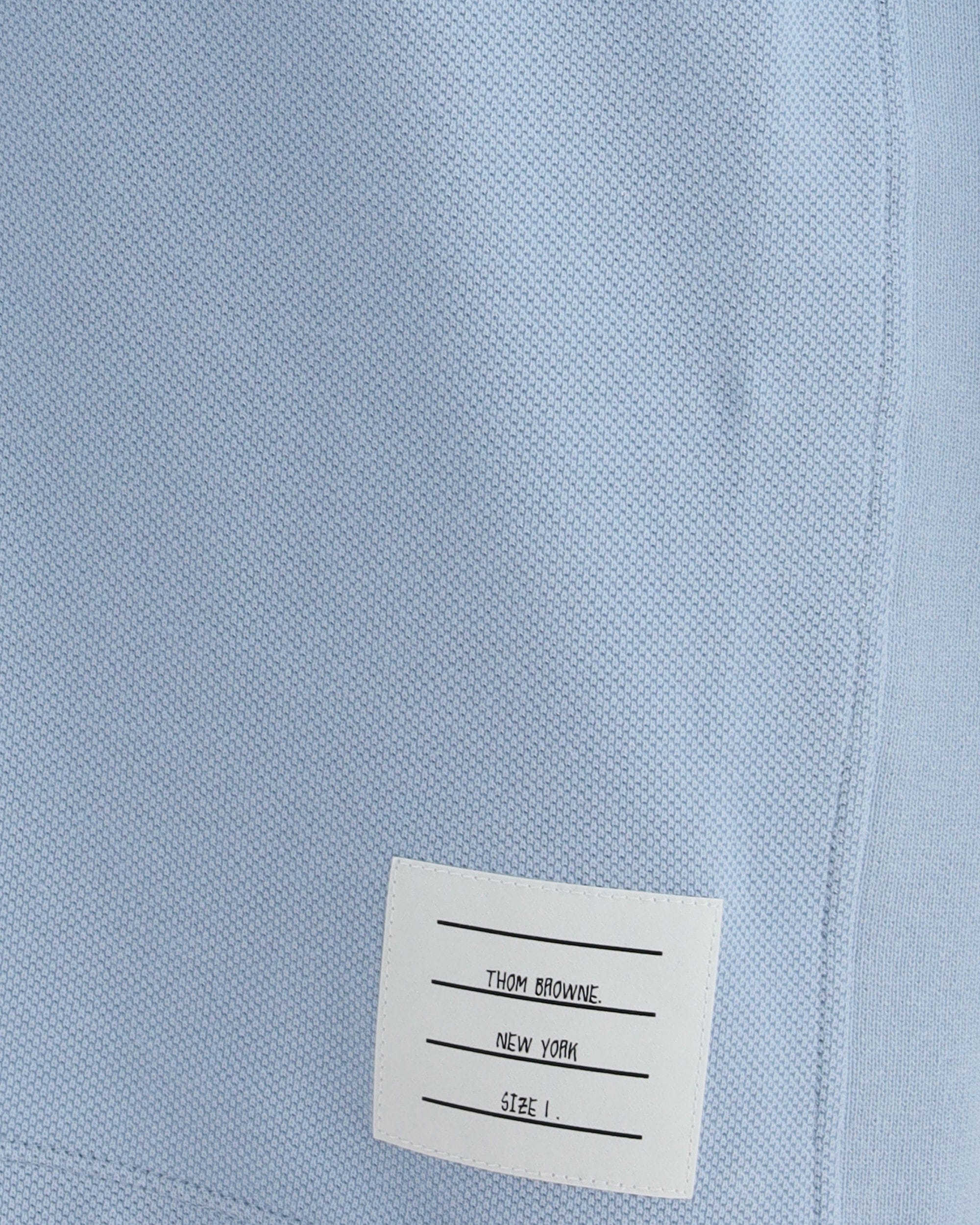 Thom Browne Polo Whit Iconic Bands