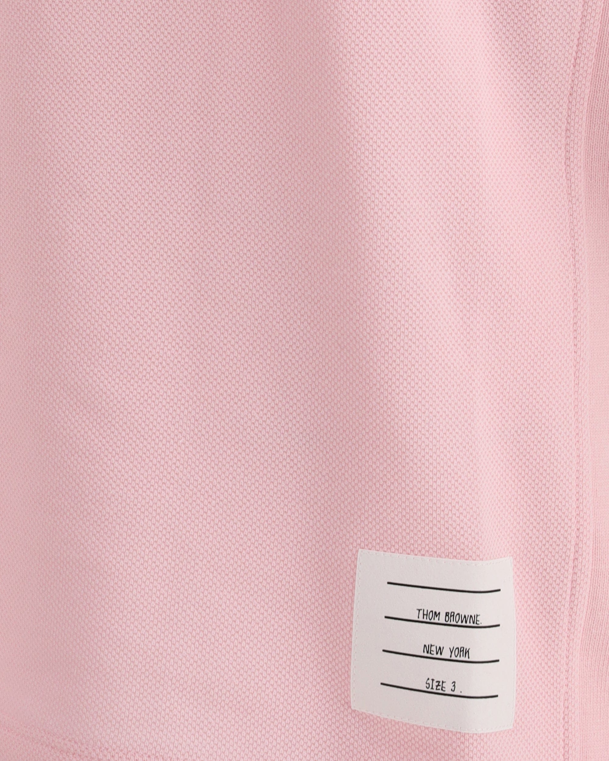 Thom Browne Polo Whit Iconic Bands
