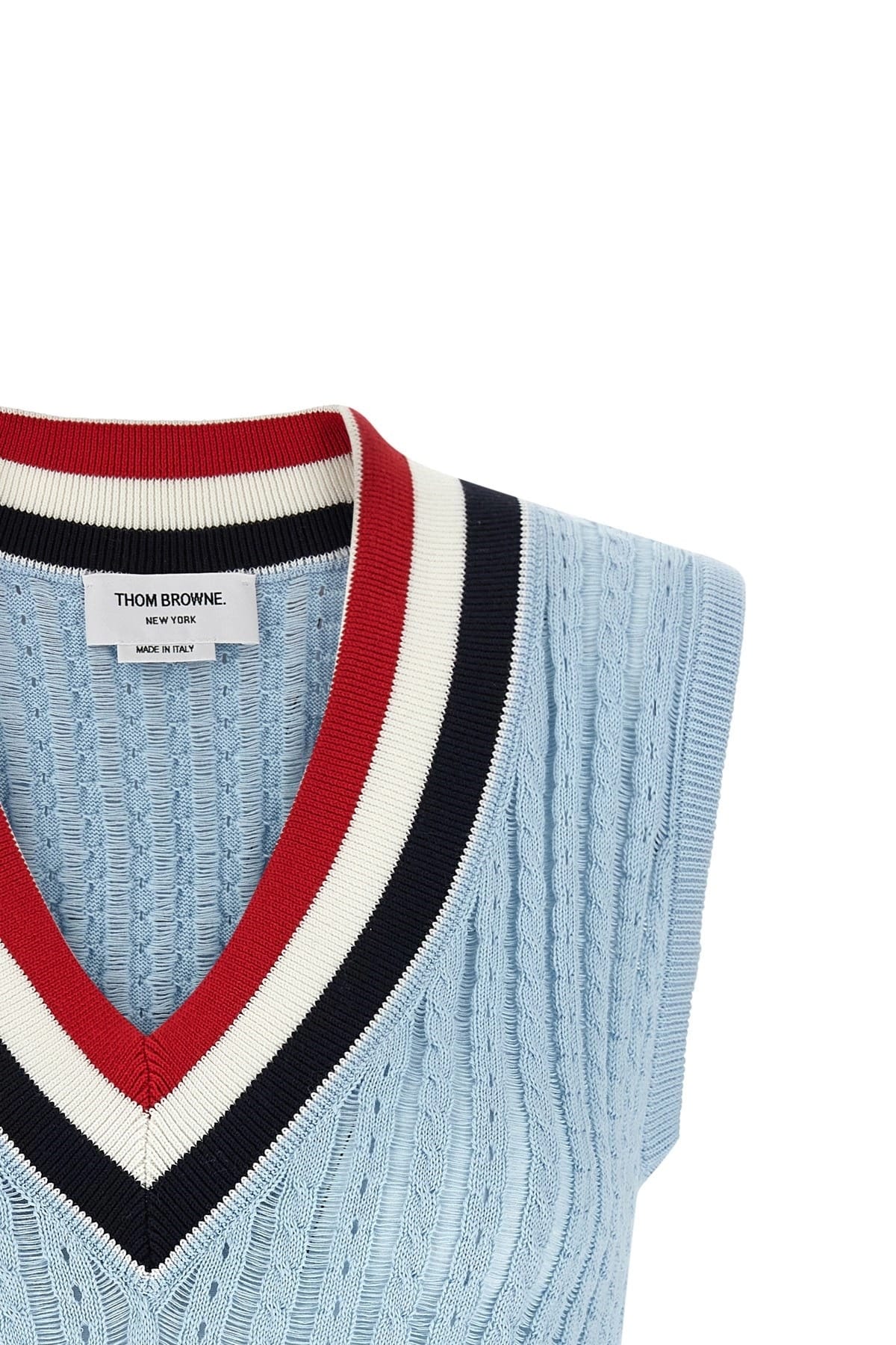 Thom Browne Thom Browne Rwb Crochet Vest