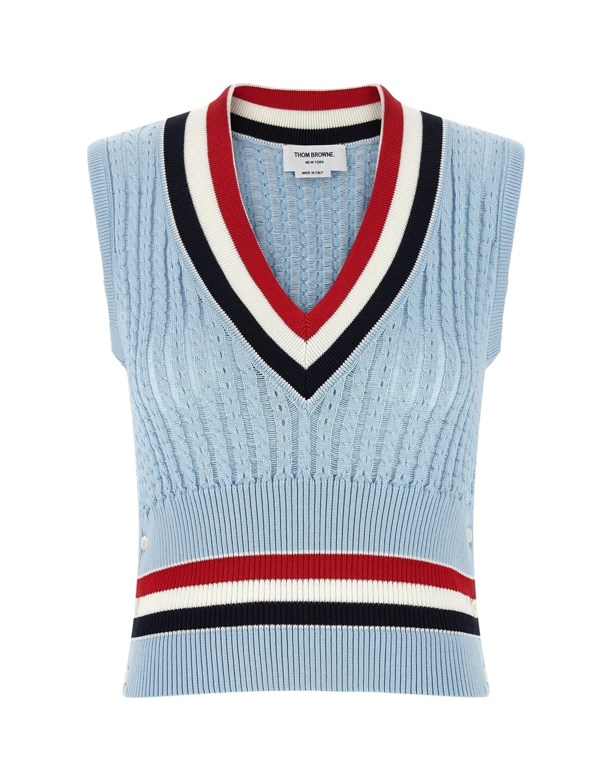 Thom Browne Thom Browne Rwb Crochet Vest
