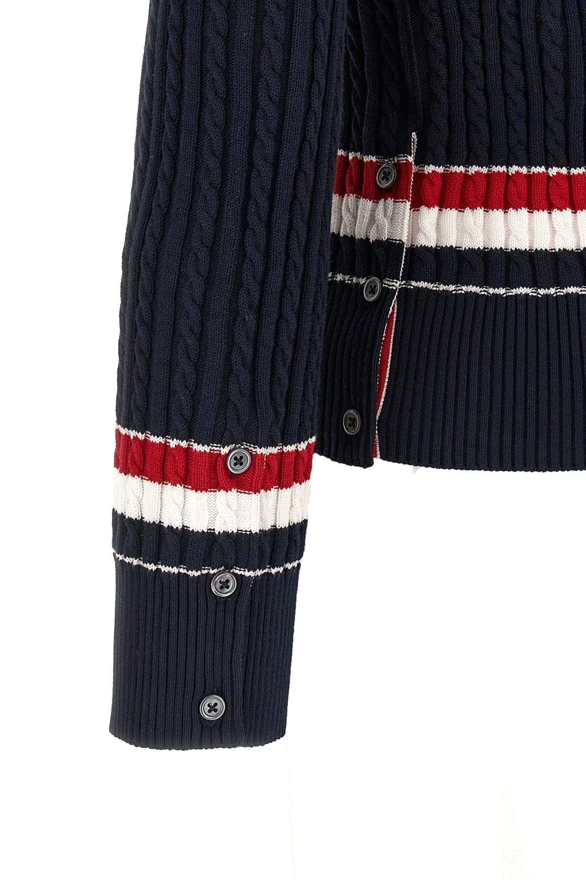 Thom Browne Thom Browne Rwb Intarsia Sweater