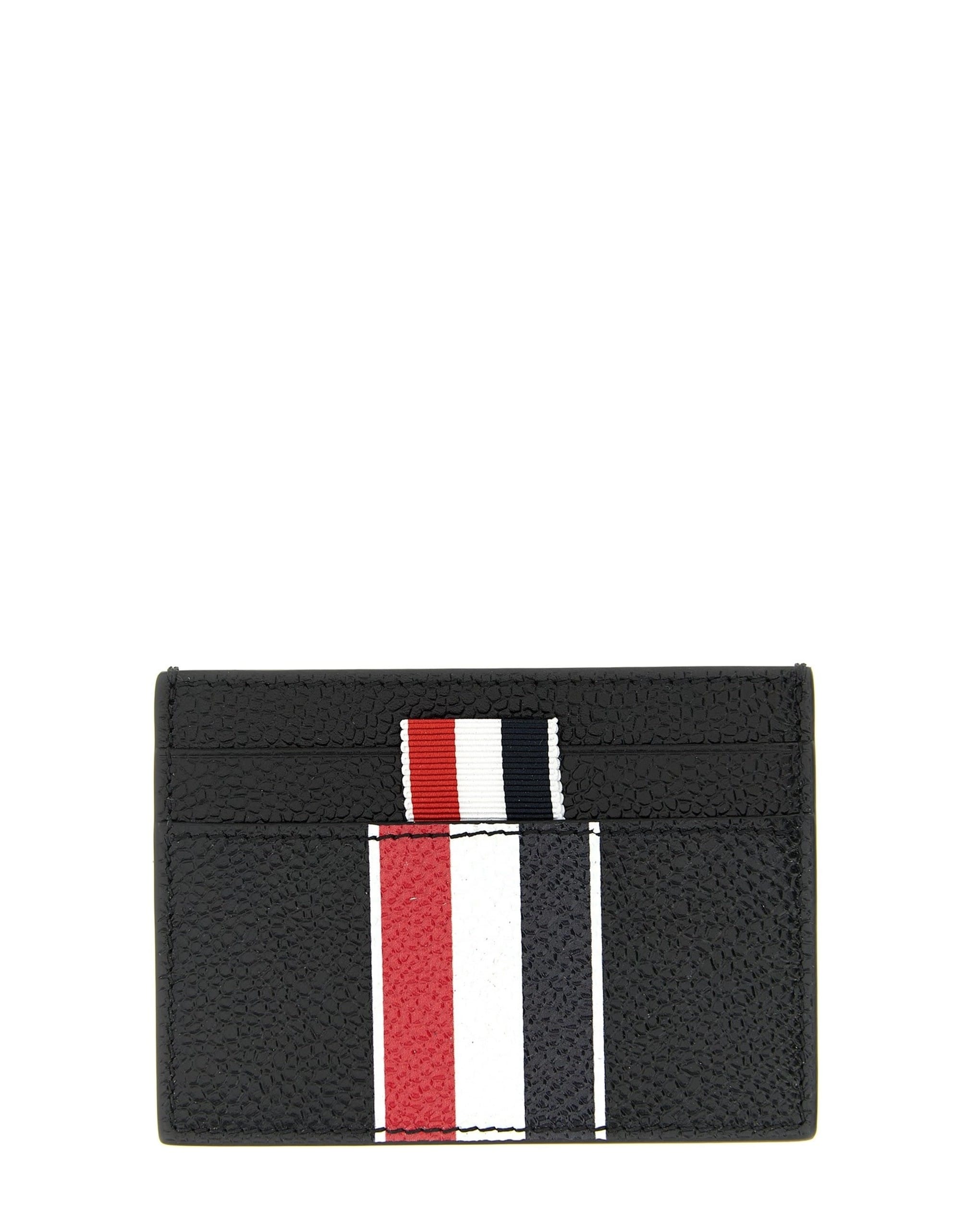 Thom Browne Thom Browne Rwb Leather Card Holder