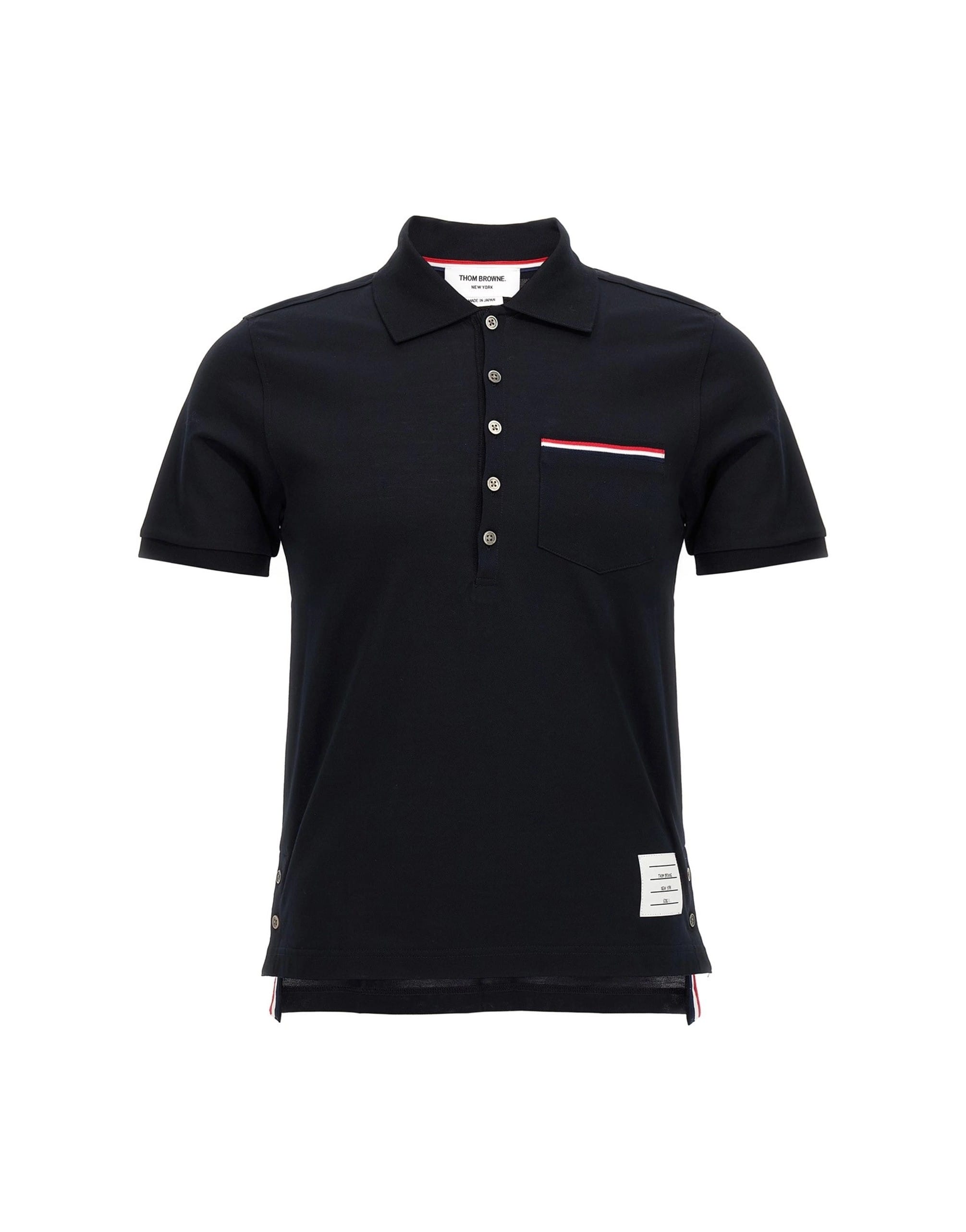 Thom Browne Thom Browne Rwb Piqué Cotton Polo Shirt