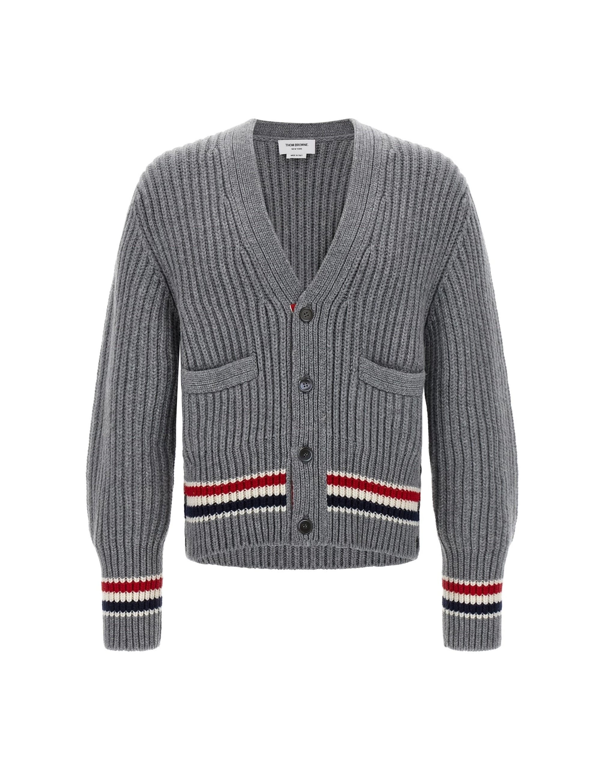 Thom Browne Thom Browne Rwb Tape Cardigan