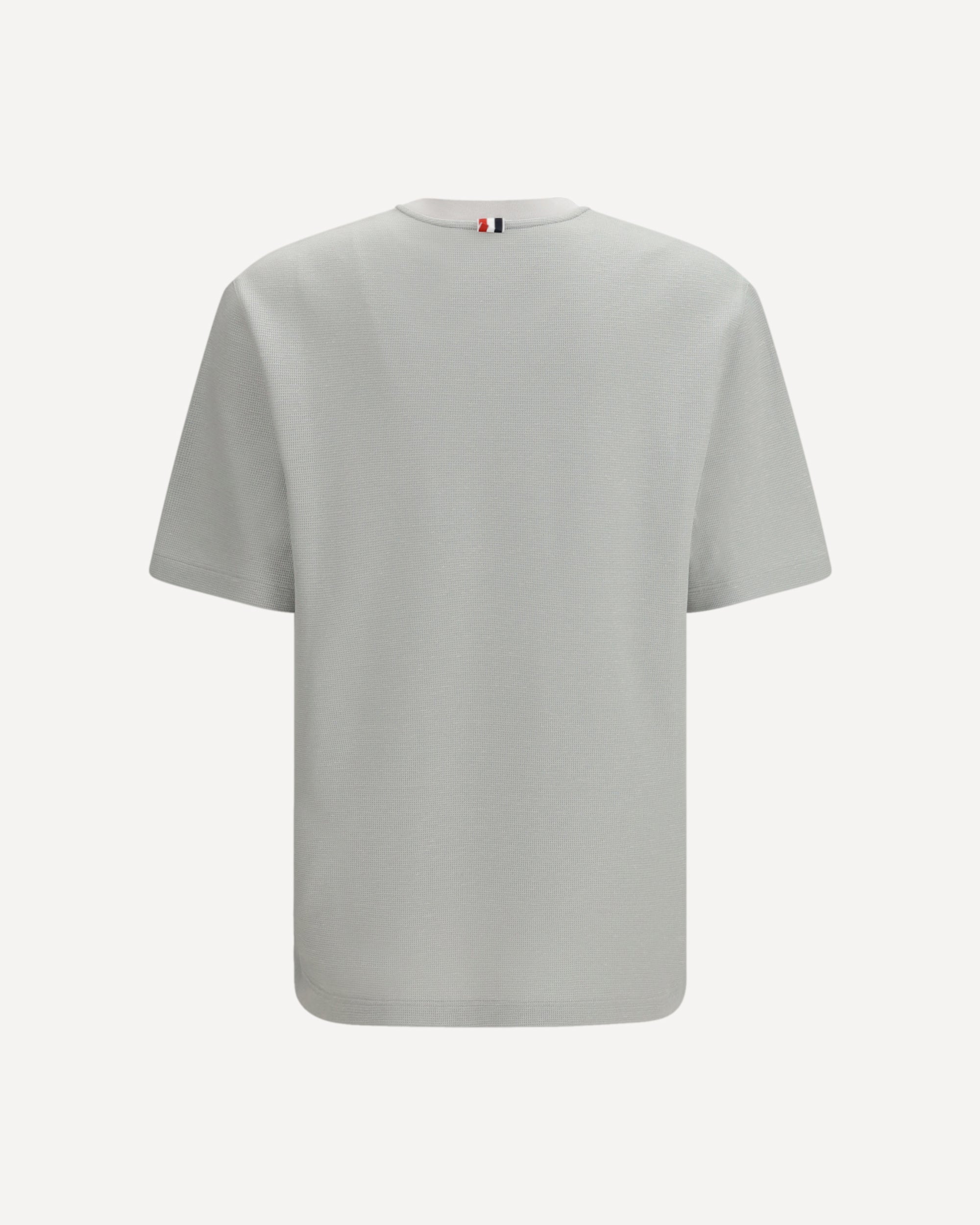 T-shirt in cotone e lino a maniche corte - alternate view