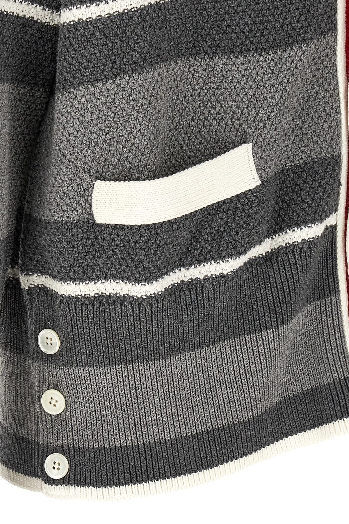 Thom Browne Thom Browne Striped Cotton Cardigan