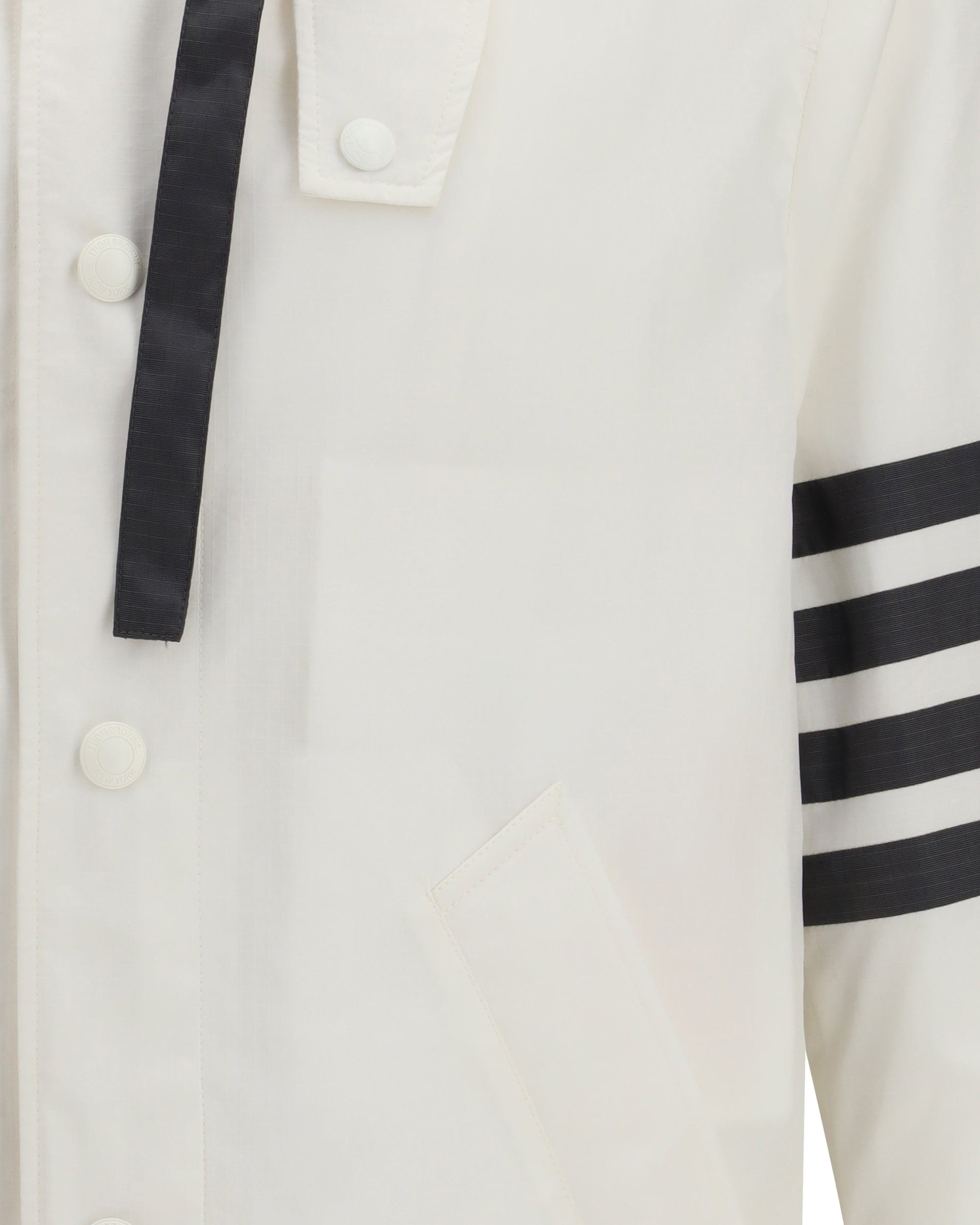 Thom Browne Unconstructed Hooded Bal Collar