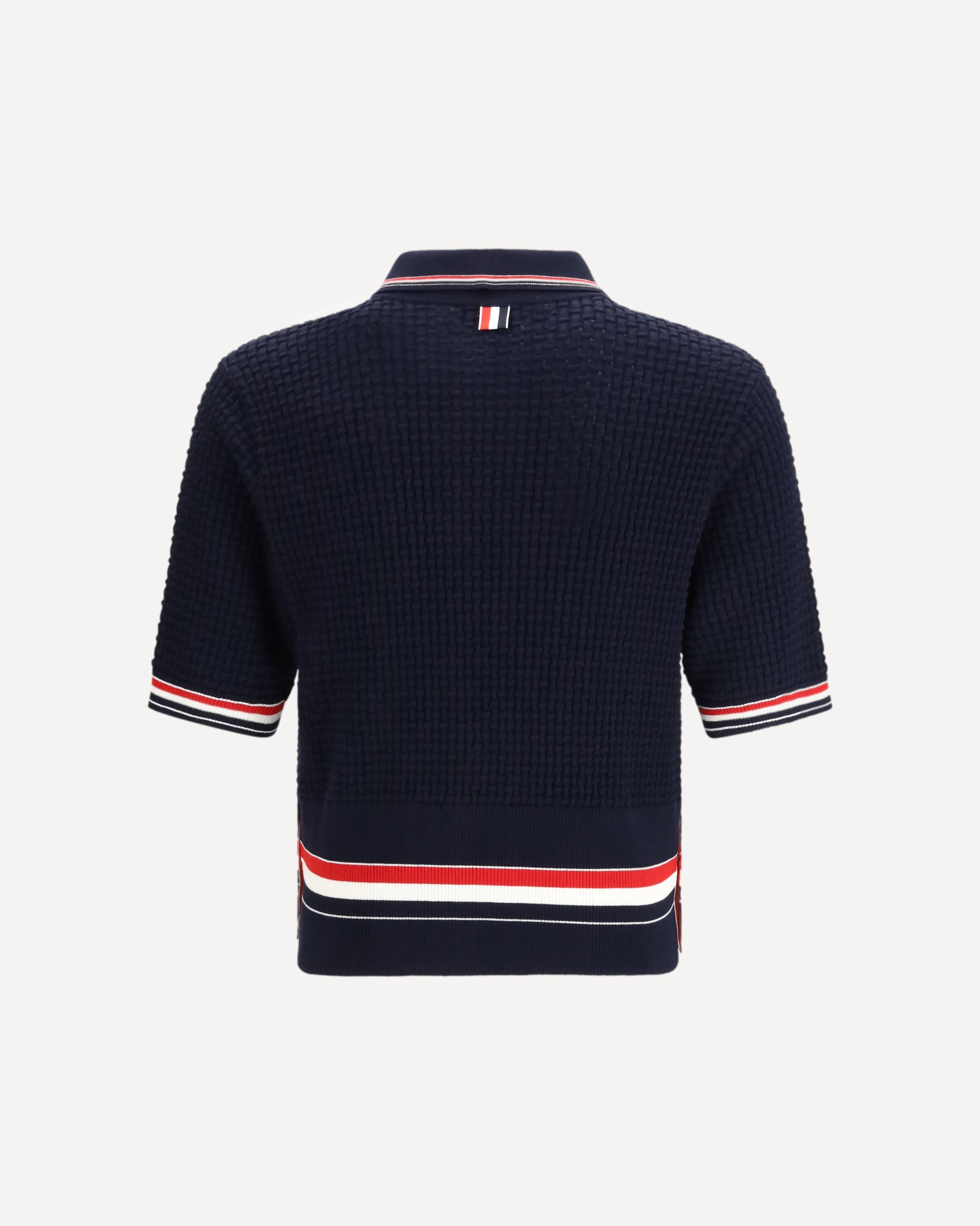 Thom Browne Woven Cotton Polo Shirt
